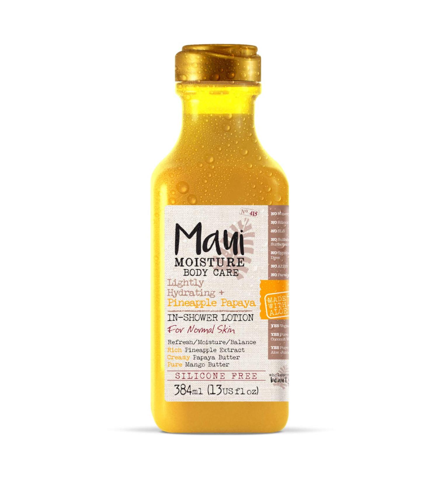 Maui Moisture Lightly Hydrating In-Shower Lotion - Pineapple Papaya 384 ml | Ideal for Normal Skin | Shop Internationally - Buy Online on GoSupps.com