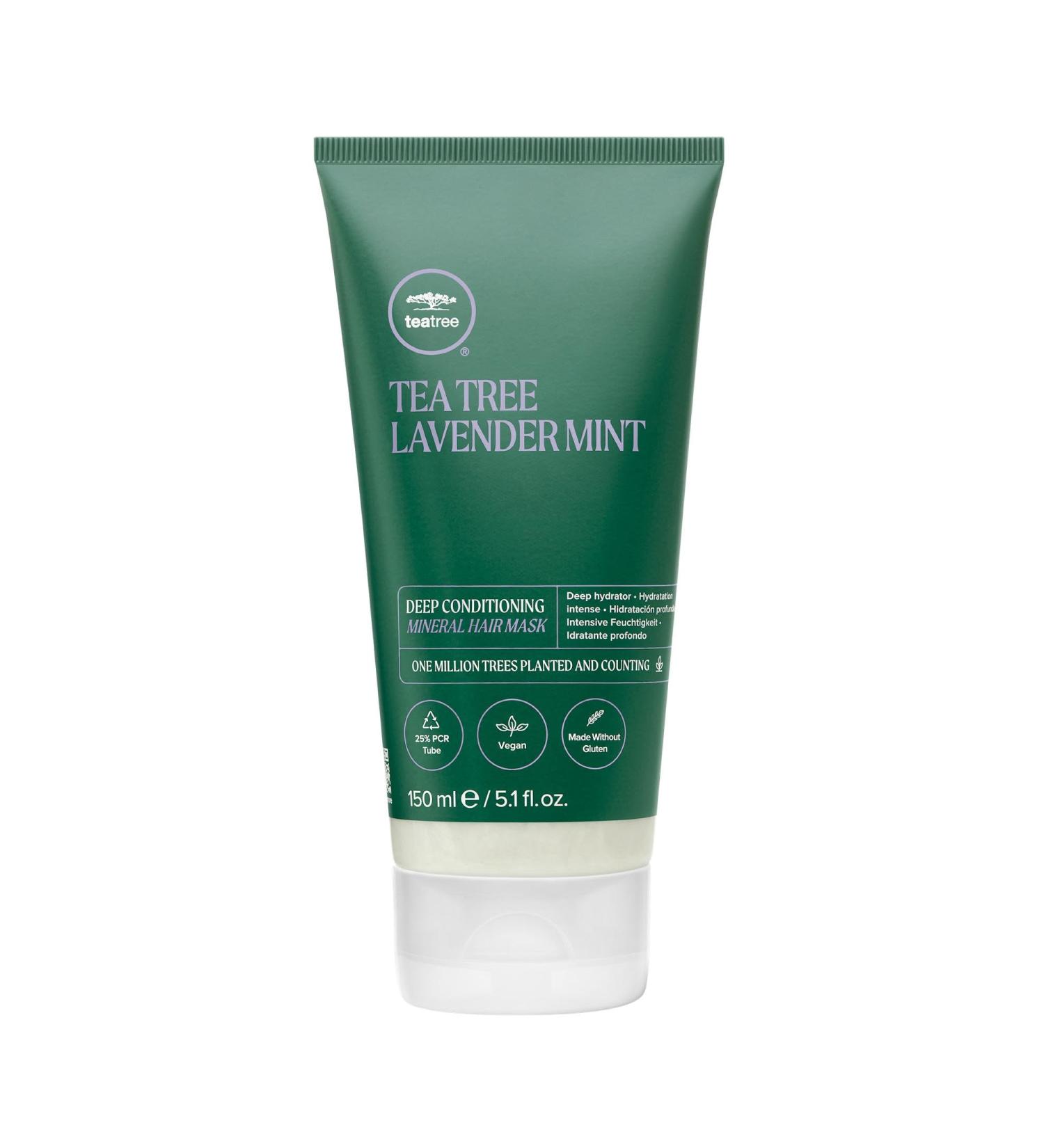 Tea Tree Lavender Mint Deep Conditioning Mineral Hair Mask Hydrates + Strengthens For Coarse + Dry Hair 150 8 ml - Buy Online on GoSupps.com