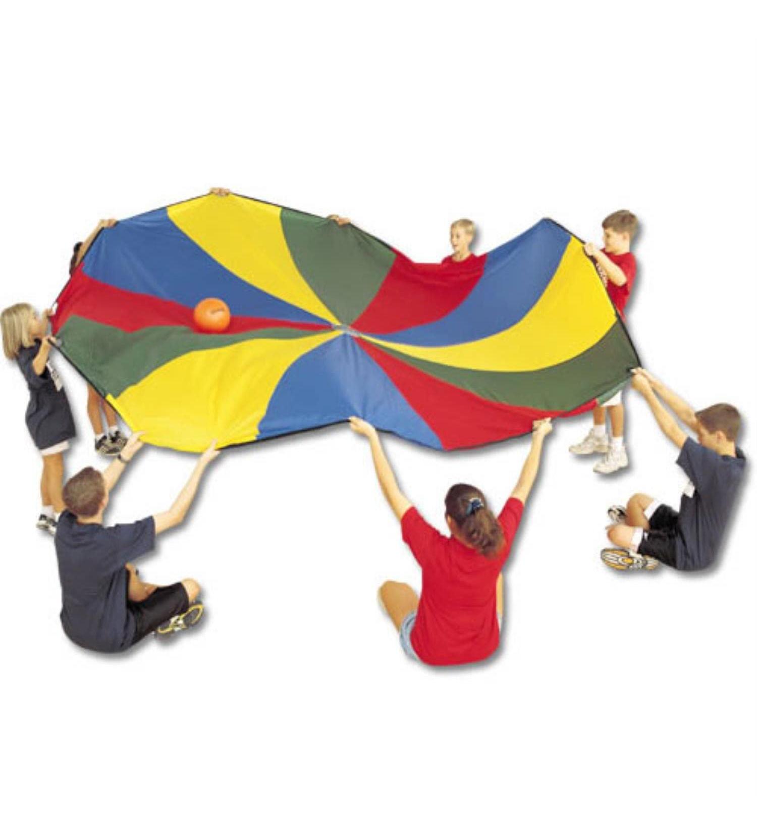 US Games Deluxe Parachute 6' Dia. - 8 Handles