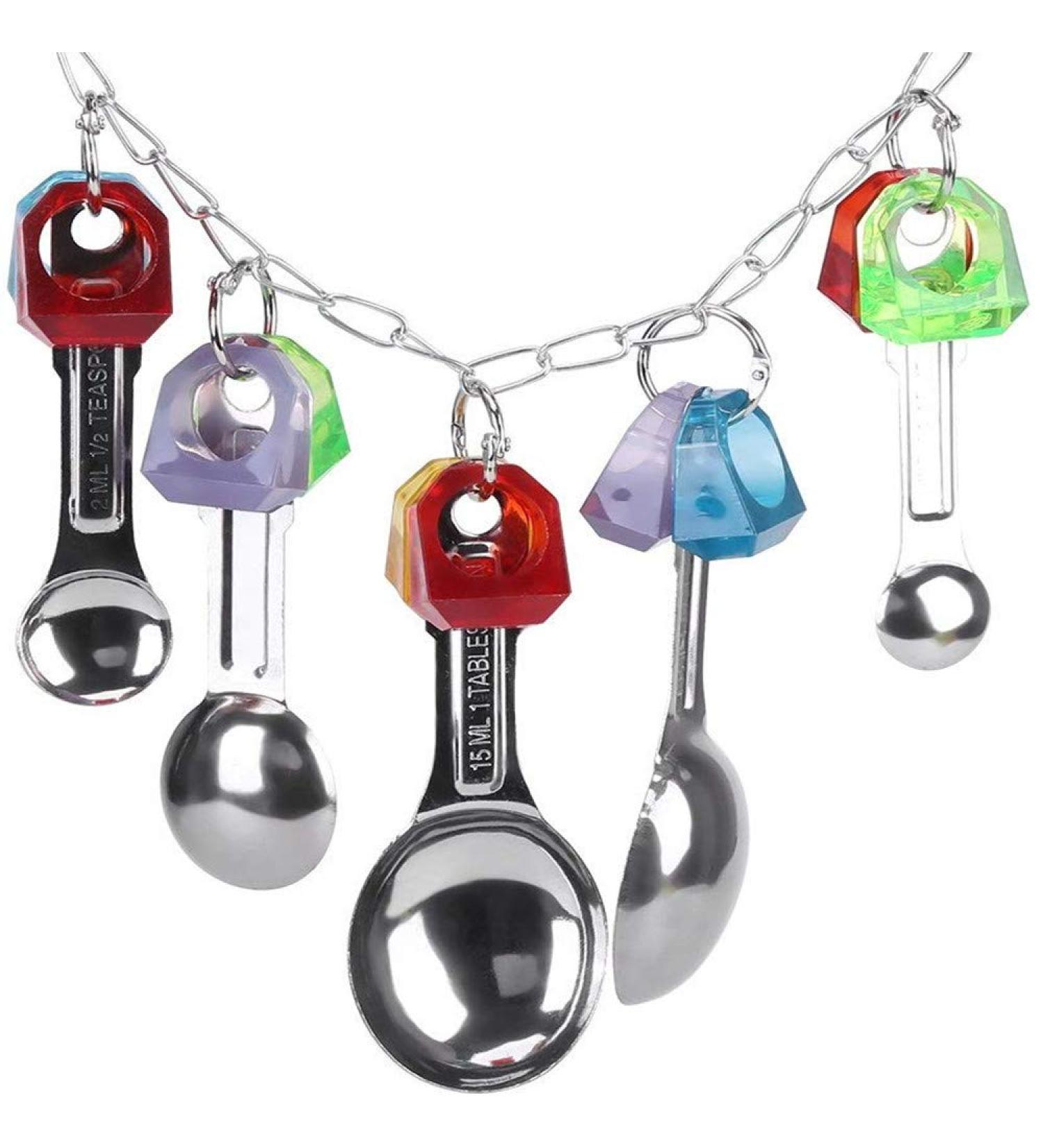Ycnpeatt 1Piece Bird Swing Toys Parrot Hanging Chewing Toys for Parakeet Cockatiel Conure Cockatoo Macaw African Greys Parrot Cage Toys Blue - Buy Online on GoSupps.com