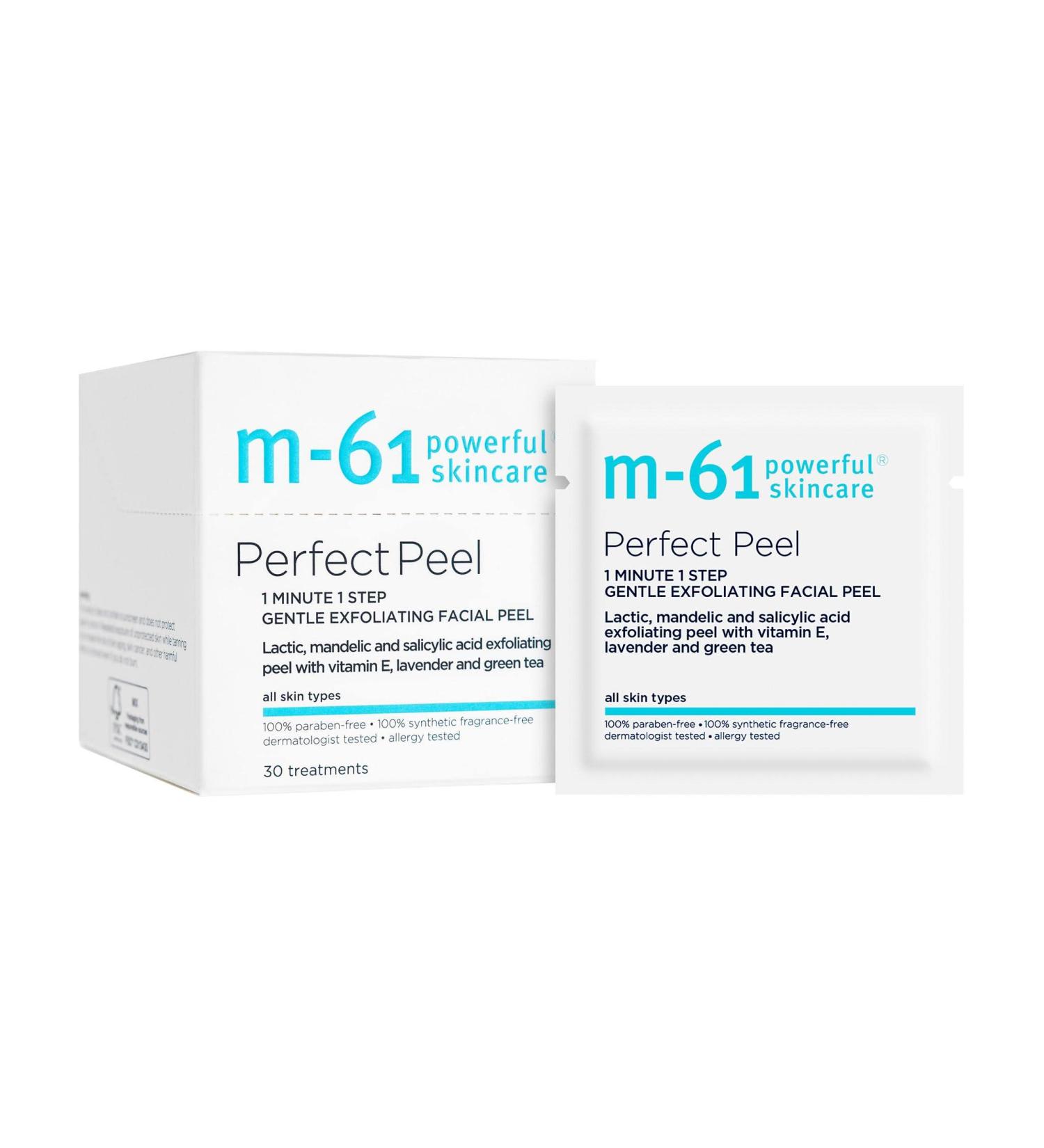 M-61 Perfect Peel - 30 Treatments | Exfoliating Peel with Lactic Mandelic Salicylic Acid & Vitamin E - Lavender & Green Tea - International Shipping - Buy Online on GoSupps.com