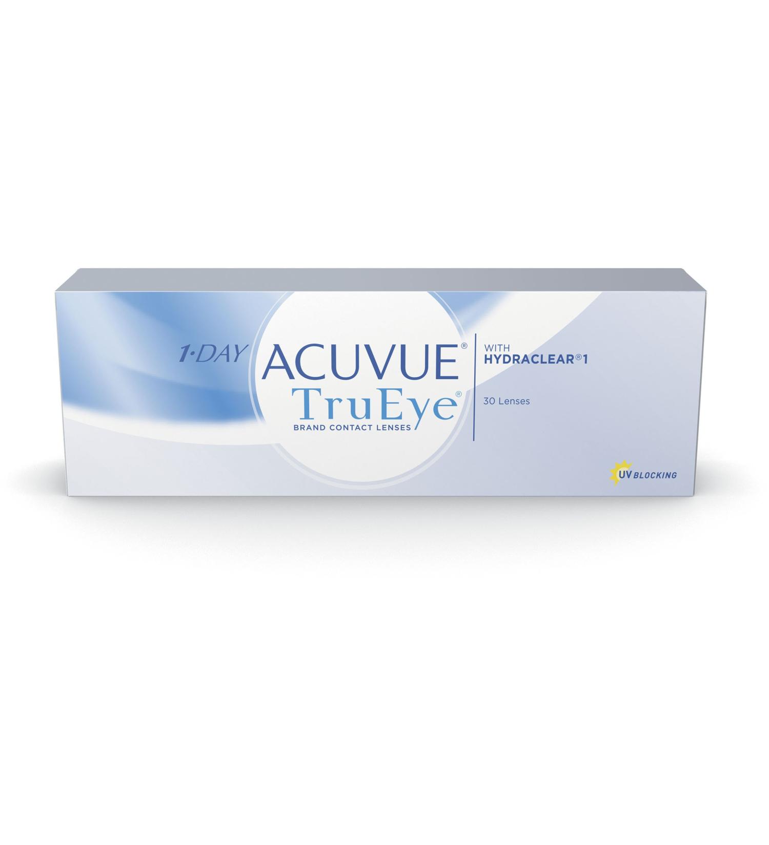 Acuvue 1-Day TruEye Daily Contact Lenses -12 dpt BC 8.5 UV Protection 30 Lenses - Comfortable & Convenient International Shipping - Buy Online on GoSupps.com
