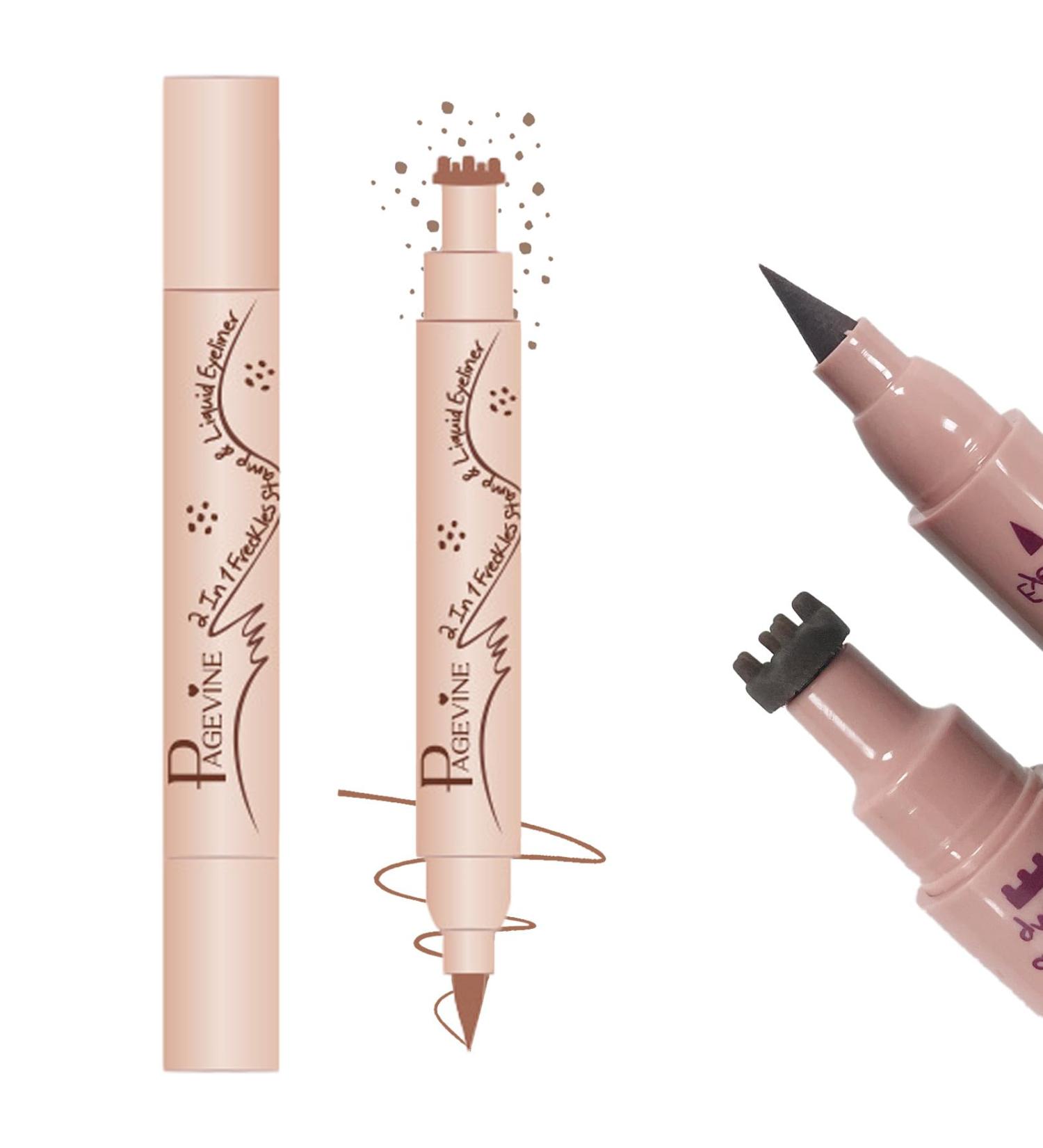 Freckles Stamp Pen 2 in 1 Freckles Pen Imperm able Stylo Tache de Rousseur avec Bout Souple 24H Durable Freckle Pen pour un Look Naturel Crayon Tache de Rousseur - Buy Online on GoSupps.com
