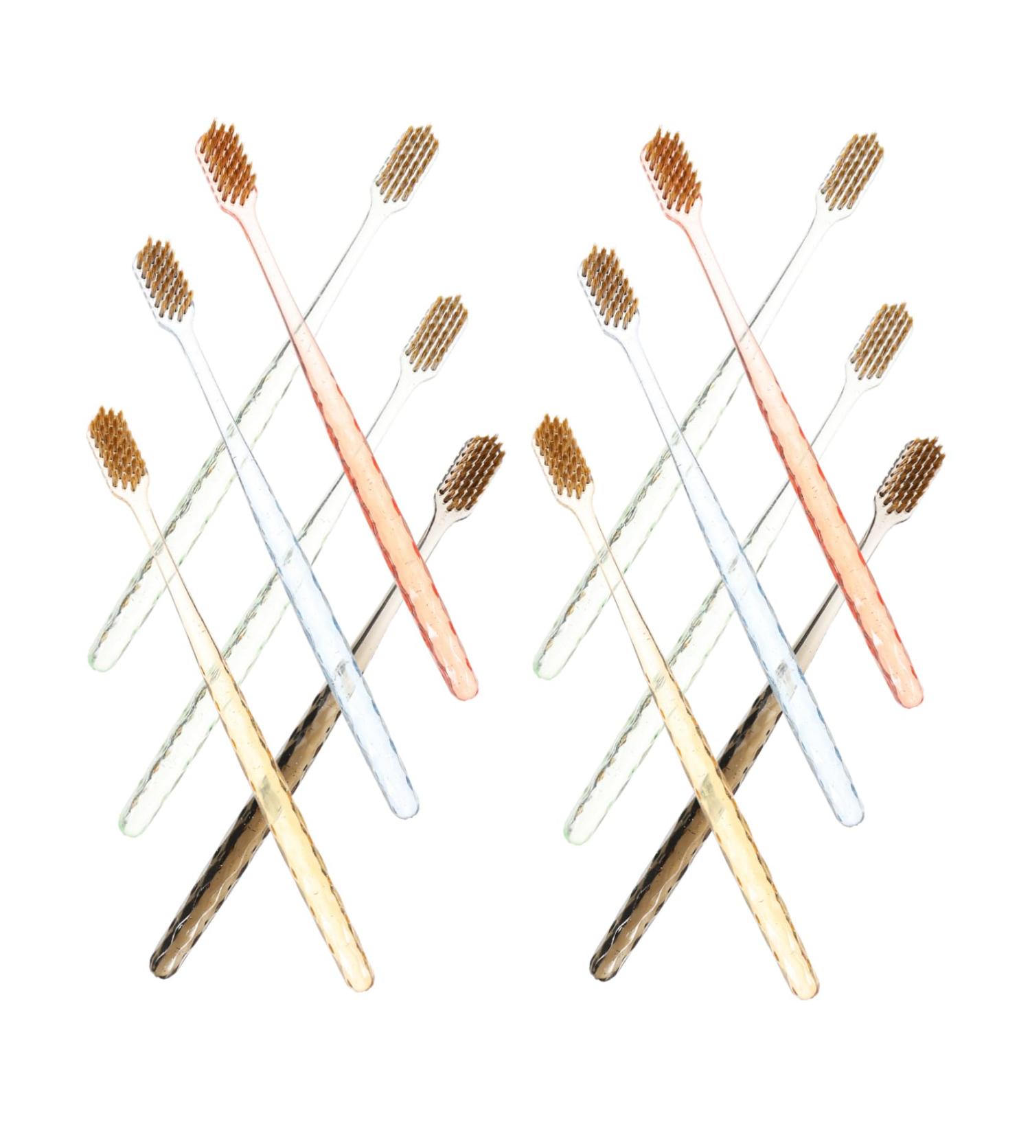 Buy Healvian 12th Ergonomic Crystal Handle Toothbrush | Extra Soft Manual Travel Toothbrush for Adults | Ultimate Oral Hygiene Solution - Buy Online on GoSupps.com