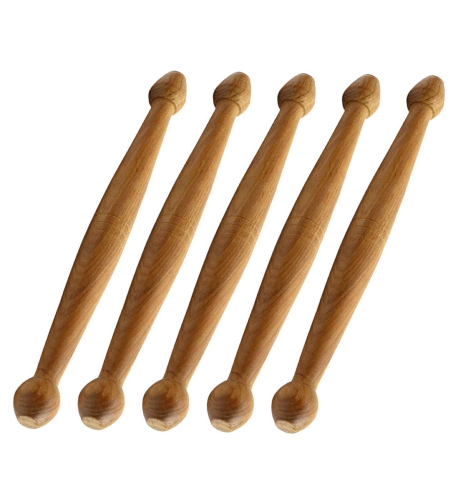 5-St Wood Massage Device - Chinese Spa Acupuncture Rod Foot Massager & Full Body Pressure Point Tool - Buy Online on GoSupps.com