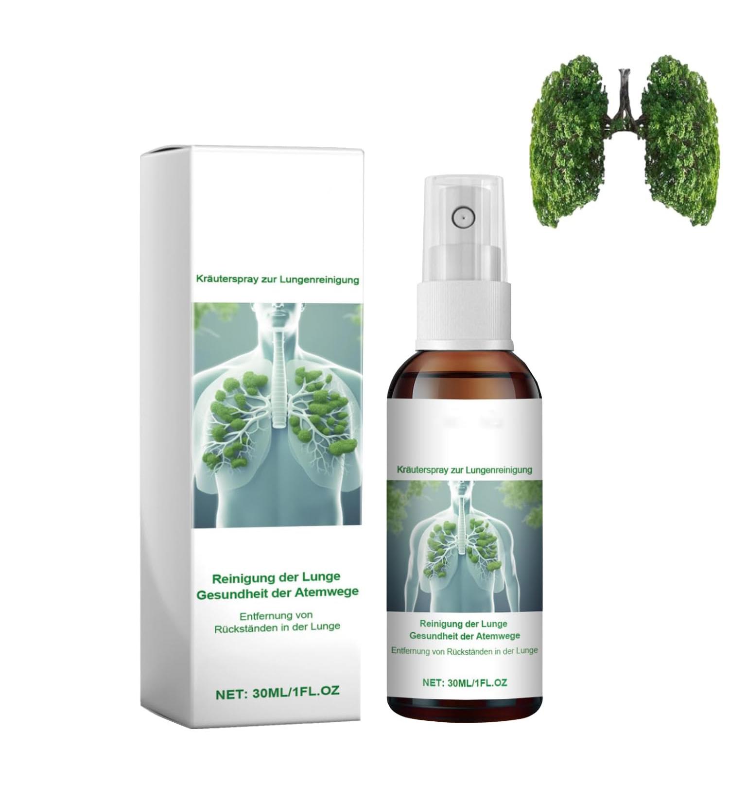Respiaid Herbal Lung Cleansing Spray Lung Cleansing Spray Lung Care Spray Herbal Lung Cleanse Mist - Powerful Lung Support (1pcs) - Buy Online on GoSupps.com