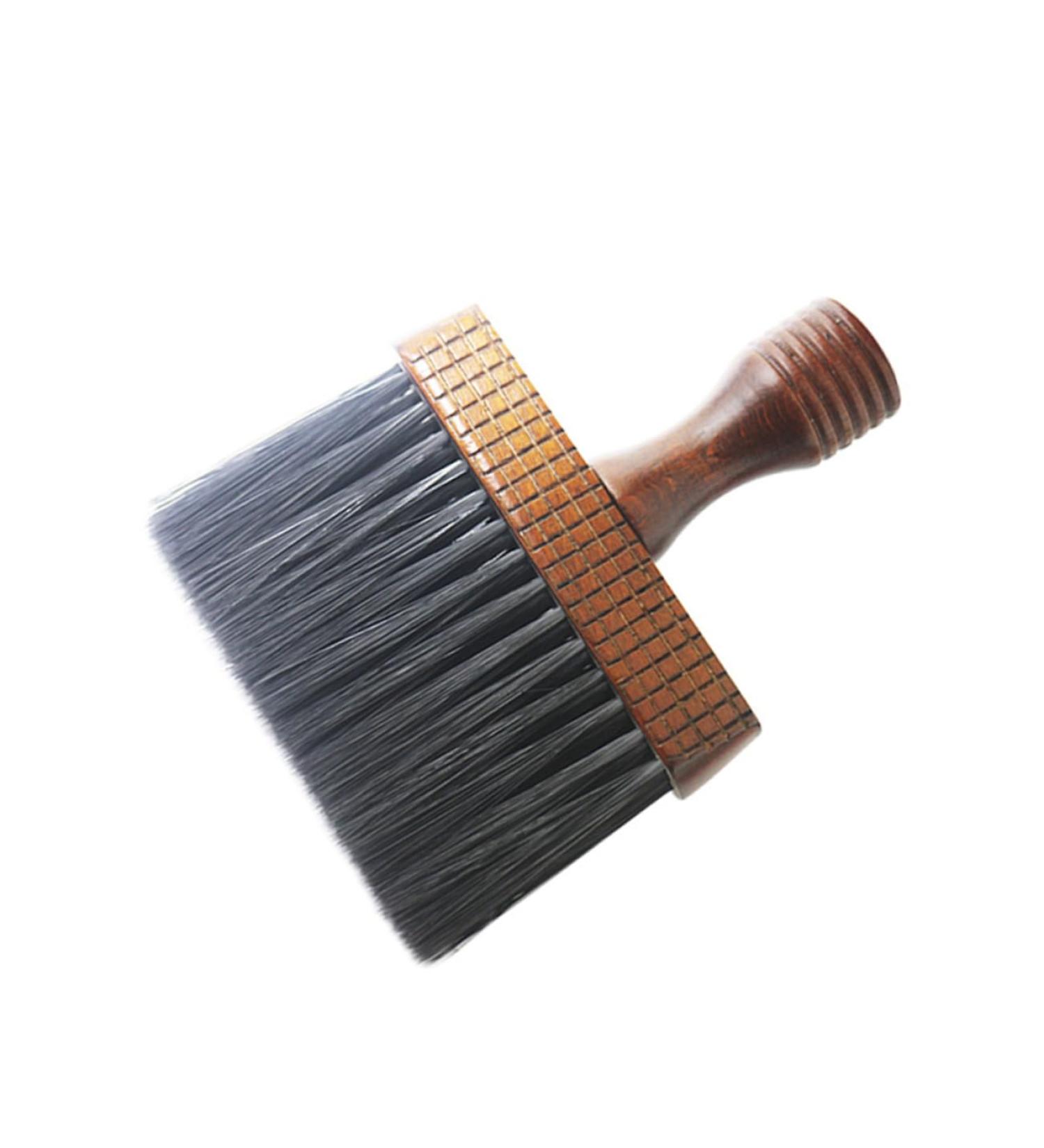 FRCOLOR Barber Neck Brush soft cleaning Broken Hair Remove barber cleaning salon beard barber fade barber stylist face nylon solid wood Hairdressing Neck Duster - Buy Online on GoSupps.com