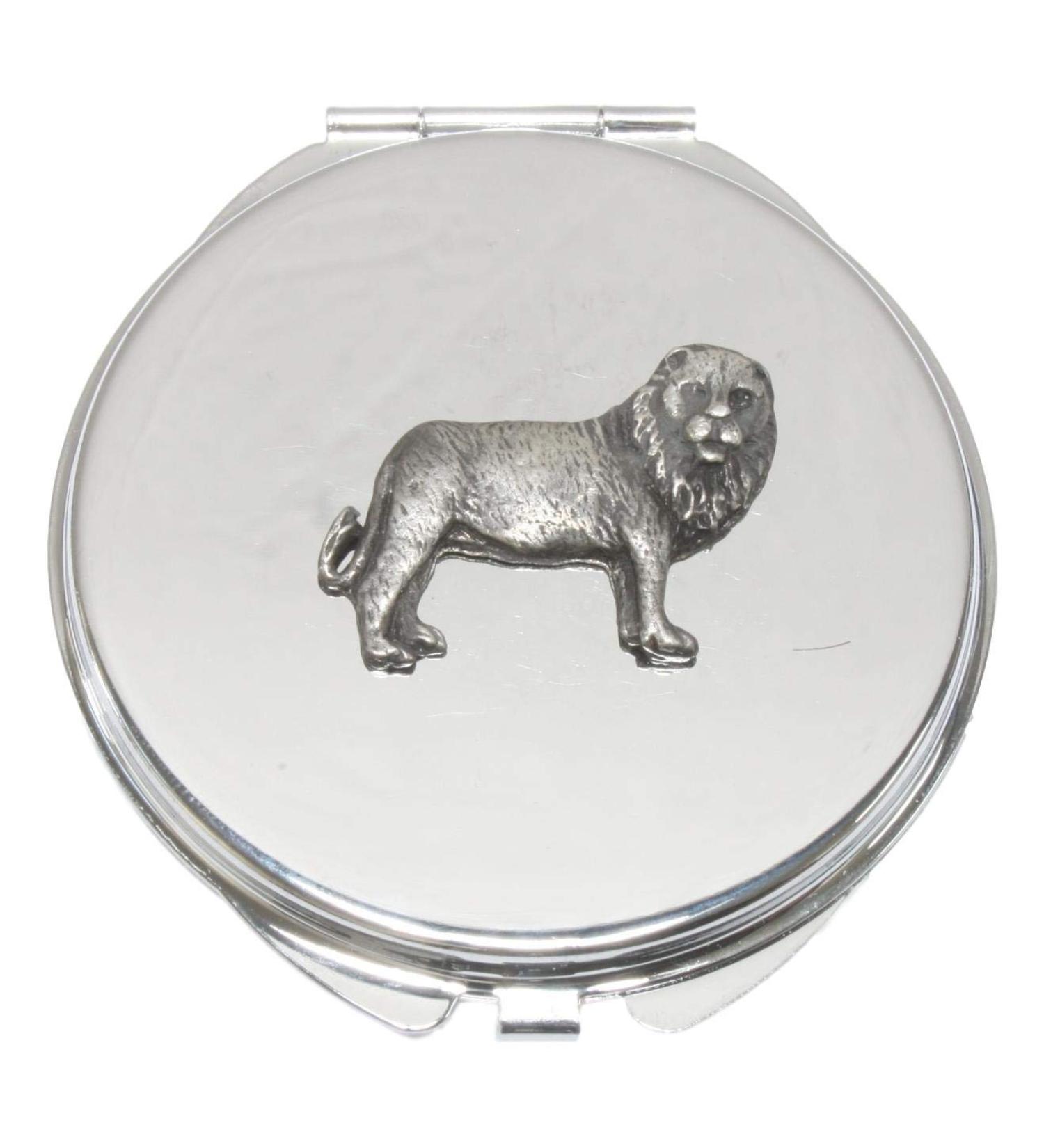 Lion Compact Mirror Handbag Gift With Free Engraving 222 - Buy Online on GoSupps.com