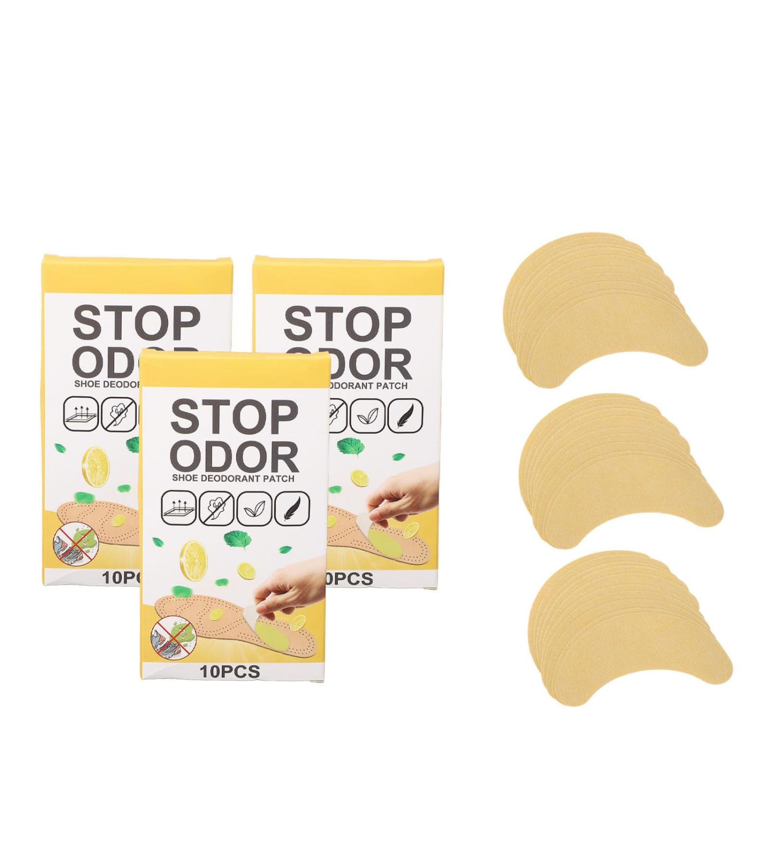 Ultra Breathable Shoe Deodorizing Stickers - 3 Packs of 10 | Stay Fresh & Odor-Free Shoes - International Shipping Available - Buy Online on GoSupps.com