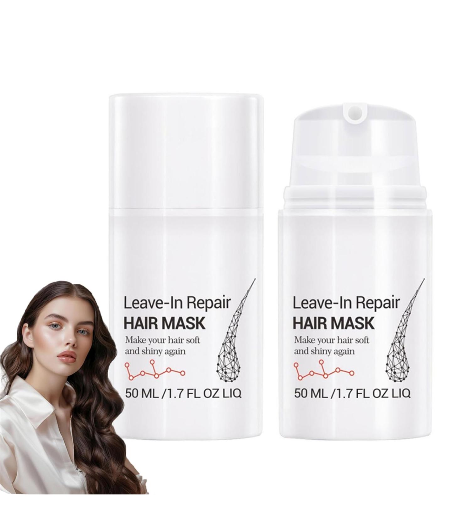 Leave-in hair cream Repair Hair Mask 50ml collagen hair mask dry and damaged hair mask moisturizing hair mask for extreme and coarse hair (2PC) - Buy Online on GoSupps.com