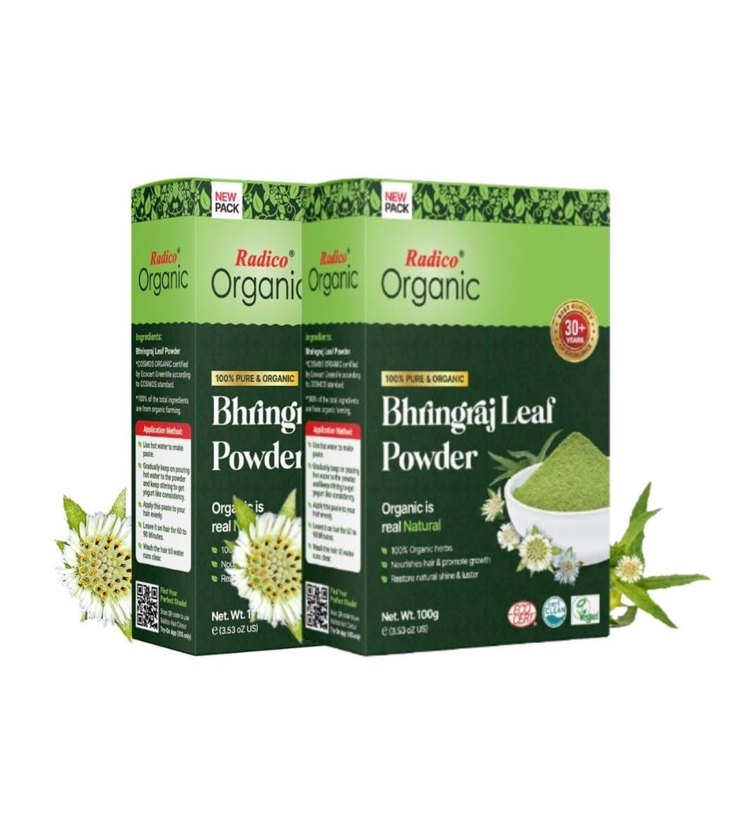 Radico BIO ORGANIC BHRINGRAJ MAKA 100 Natural BIO Organic Vegan Hair Mask 200g