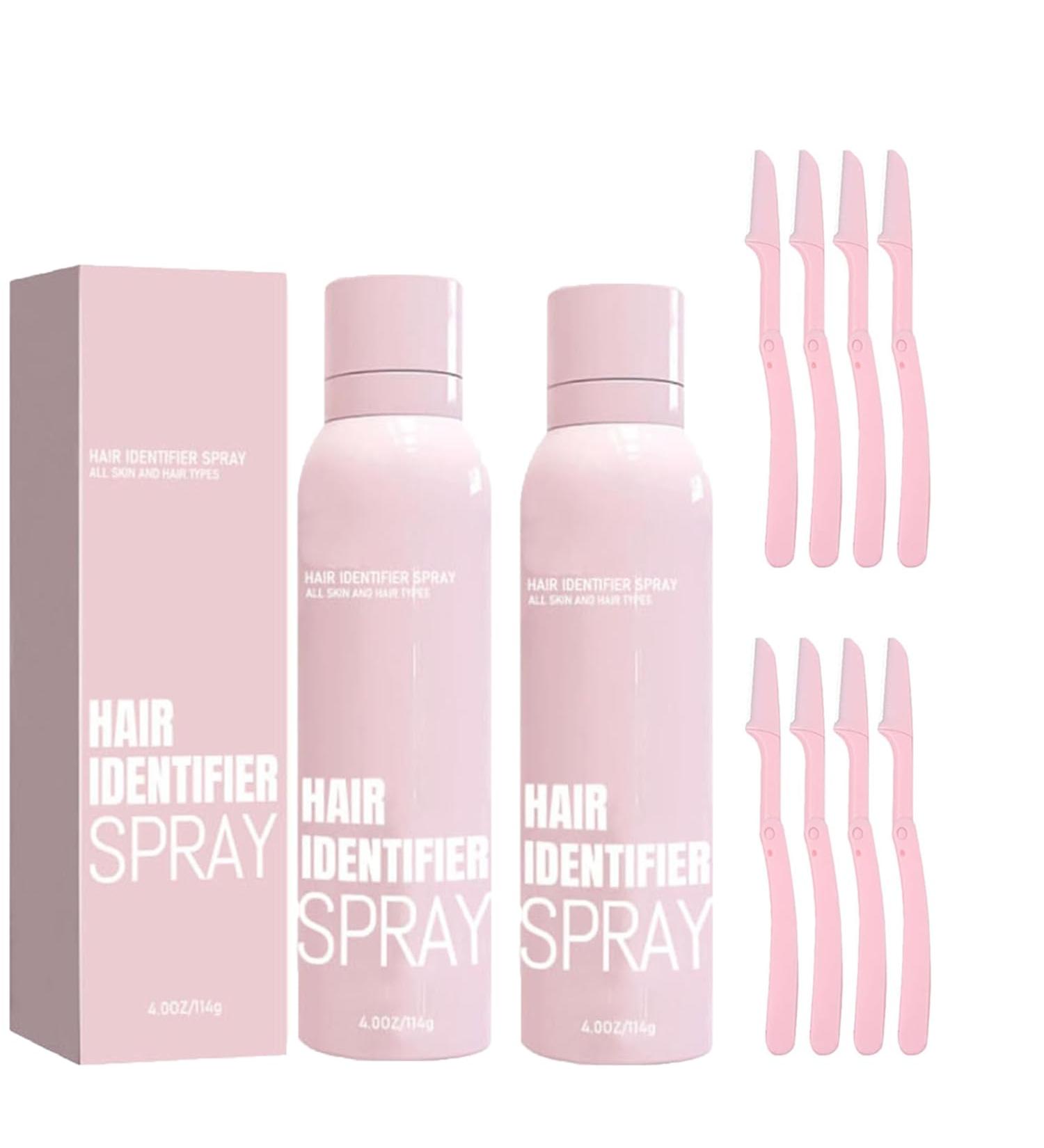 2PCS Hair Identifier Spray For Face Shaving Hair Identifying Spray Face Hair Identifier Spray Moisturizing And Skin Care Dermaplaner Set Spray (Spray Plus Razor) - Buy Online on GoSupps.com