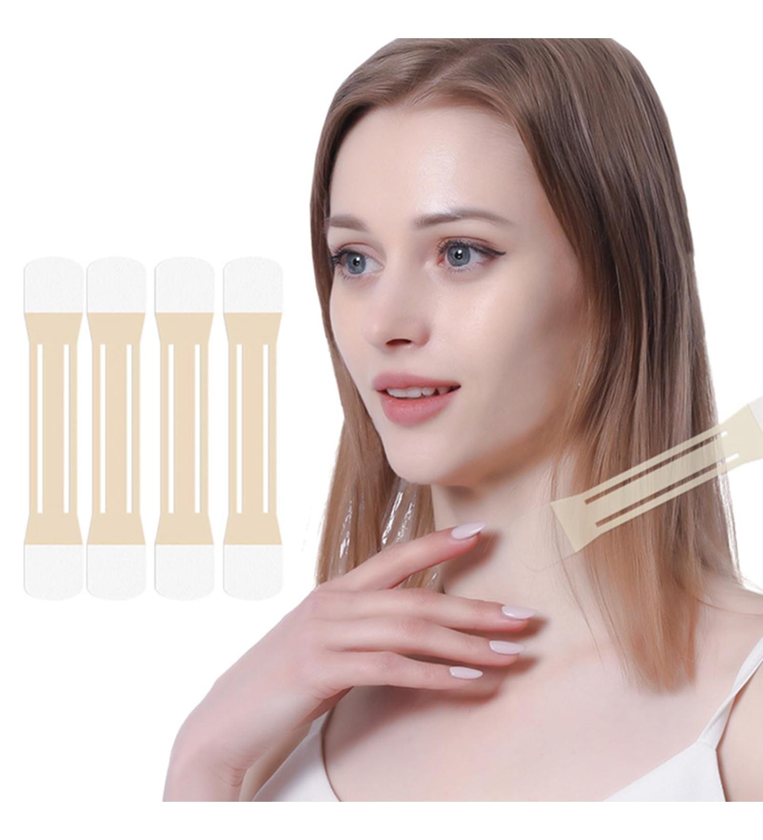 24 Pcs Neck Lift Tape Neck Tape Lifting Invisible for Face Jaw Necks Instant Necks and Face Lift Strap Patch Tightening Tapes (4 Skin Tone Bands + 20 Replacement Tapes) 4pcs Skin Color - Buy Online on GoSupps.com