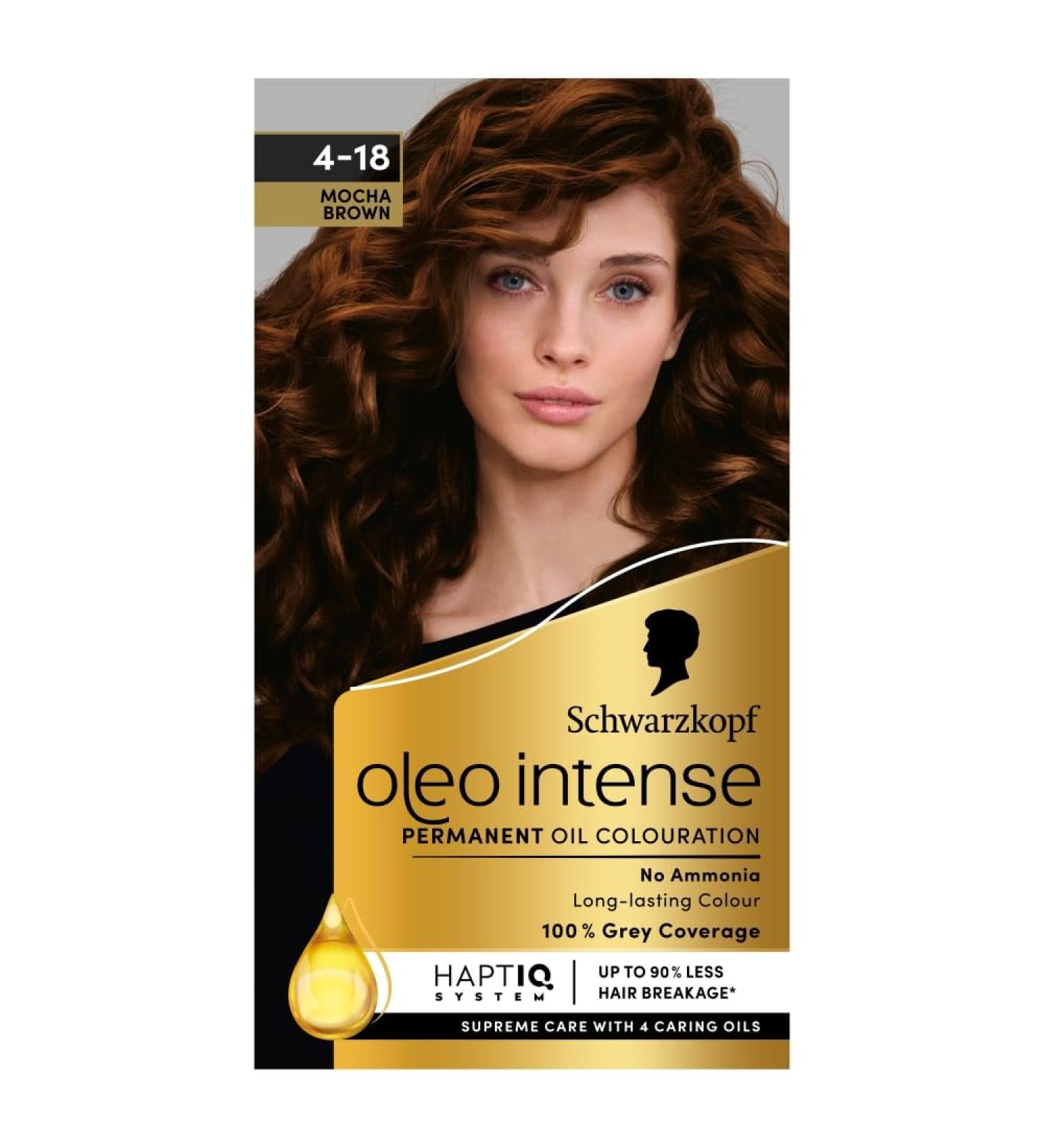 Schwarzkopf Oleo Intense Permanent Mocca Brown 115g - Long-Lasting Hair Color - Buy Online on GoSupps.com