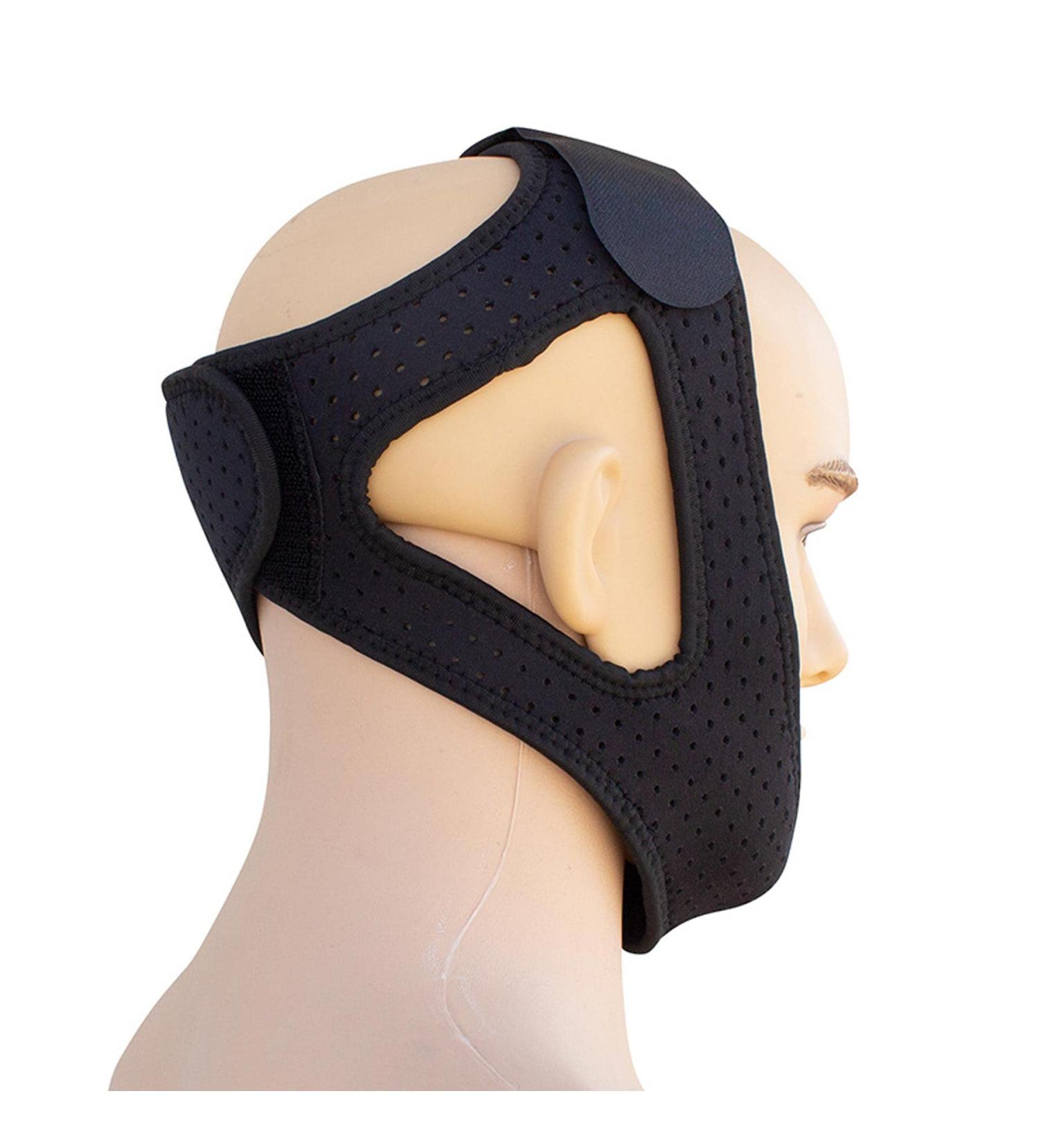 Adjustable Anti-Snoring Chin Strap with Breathable Design - Nose Clip Included - For Men and Women - Buy Online on GoSupps.com