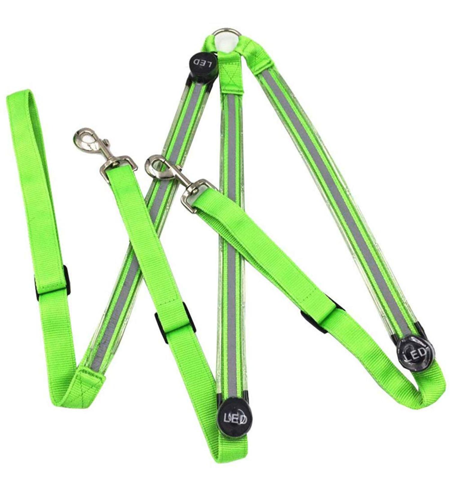 TYTOGE LED Horse Breatplate Collar Night Visible LED Horse Chest Collar Luminous Horse Chest Strap Safety Gear in Night Equipment Green - Buy Online on GoSupps.com