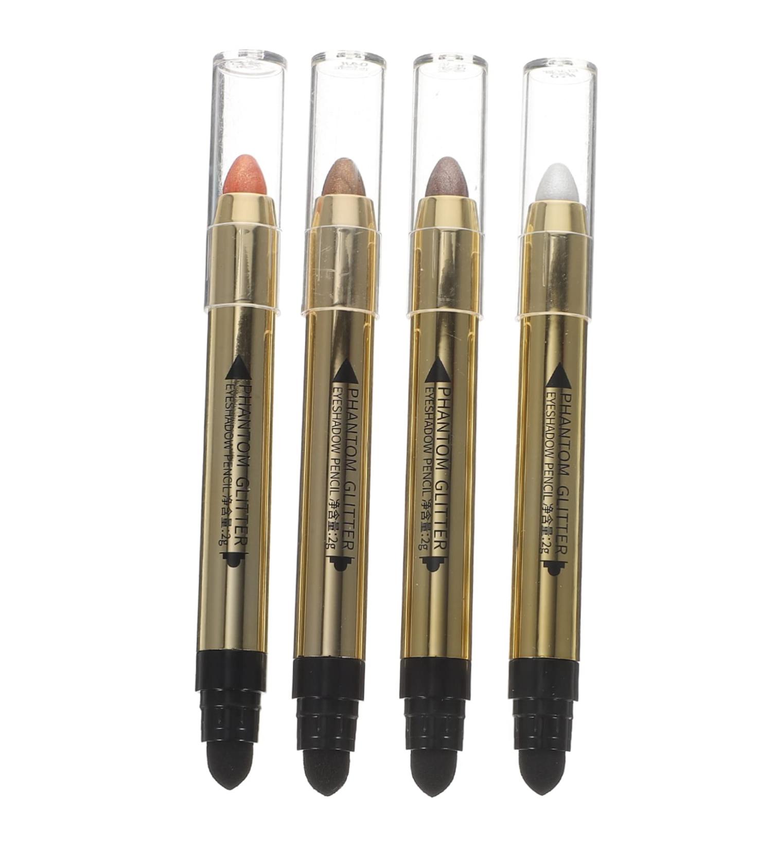 IWOWHERO 4pcs Highlighter Pencil Eye Shadows Glitter Crayons Neutral Plastic - Buy Online on GoSupps.com