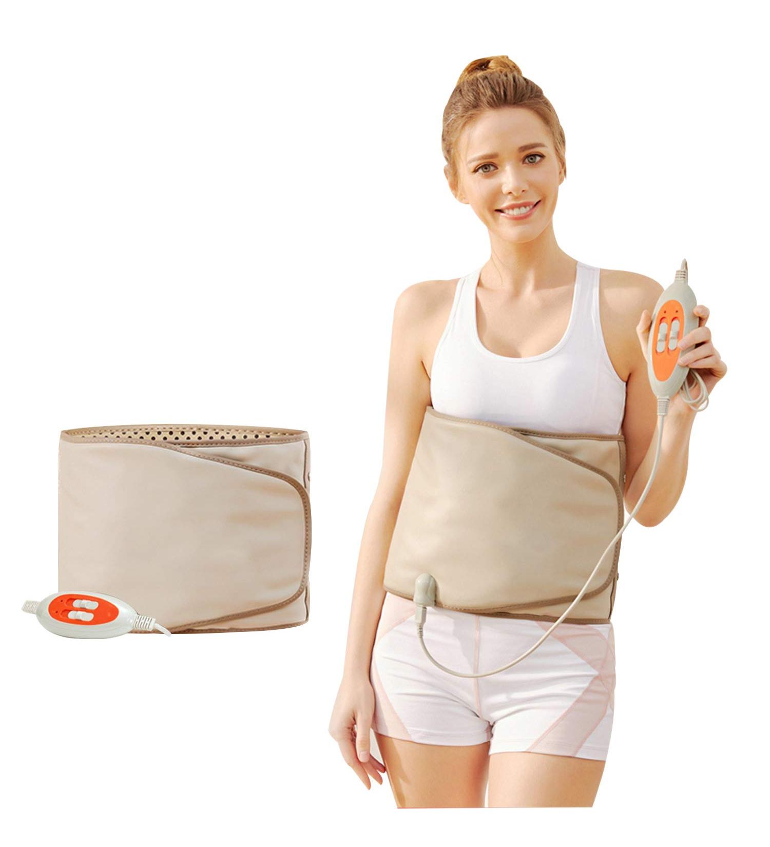 Electric Belt with Hot Compress & Vibration - Relieve Back & Waist Pain - 360 Heating - 50 11 Inches - 2.86Lb - Gray (110V US Plug) - Buy Online on GoSupps.com