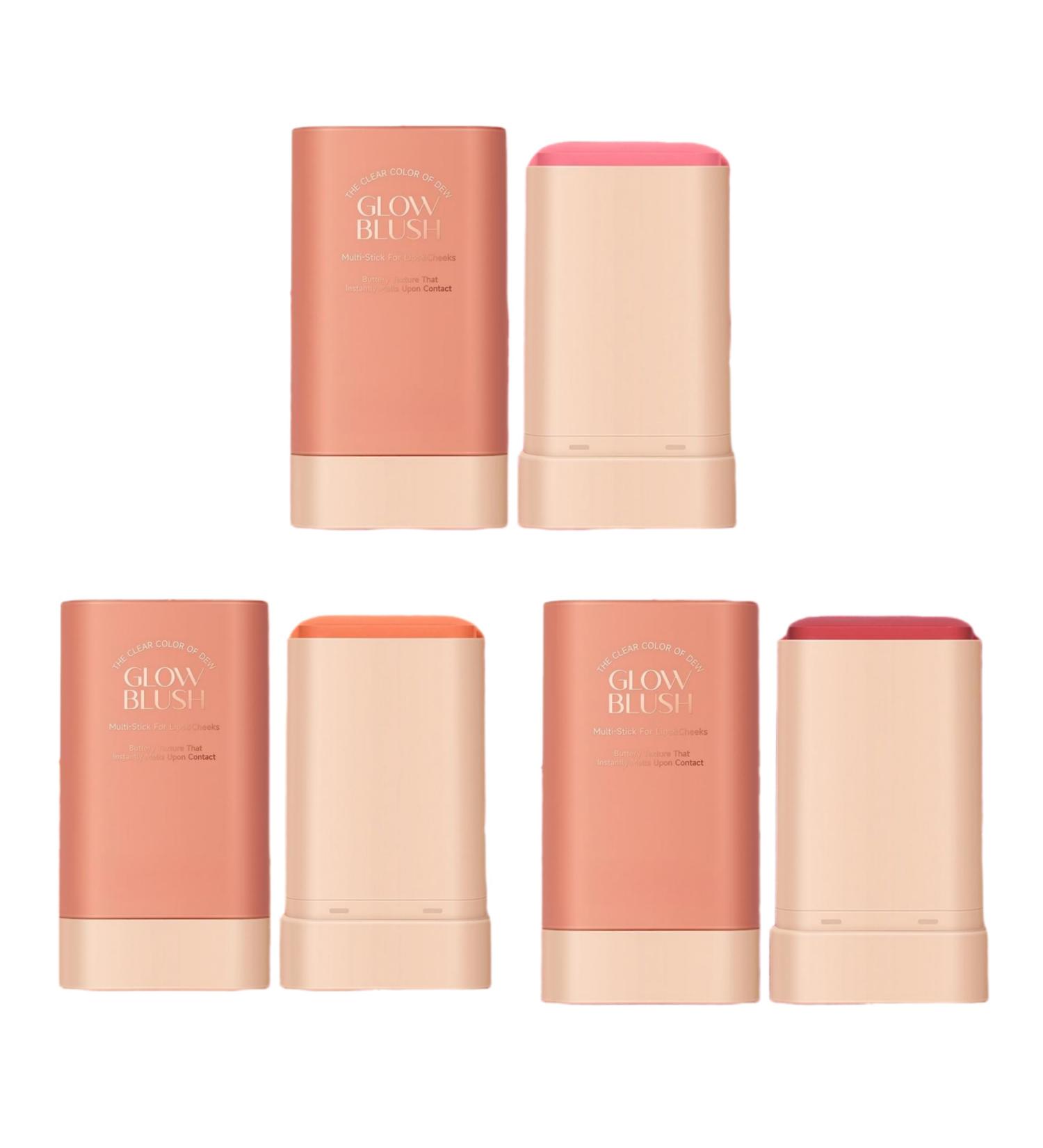Lovelycat On the Go Makeup Blush Stick Long Lasting Natural Nude Makeup Tinted Moisture Stick Shadow Lips Cheek Waterproof Creamy Makeup Long Lasting Natural Nude Makeup for All Skin (3PC) - Buy Online on GoSupps.com