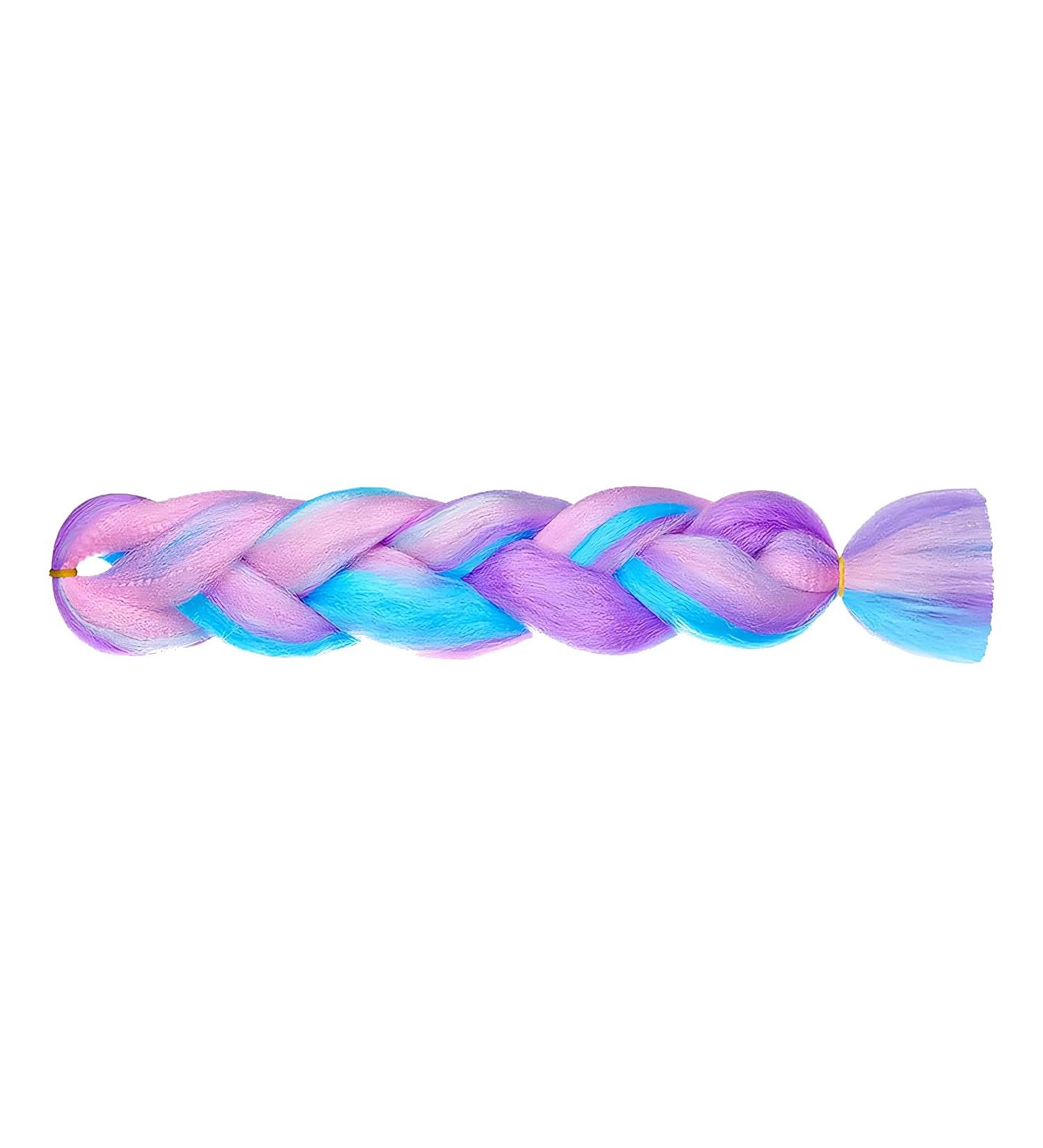 Braiding Hair Extensions 1Pc 4 Tone Colorful Braids Extension Hair Fashionable Hair Extensions for Braiding Synthetic Hair Extension for Twist Braiding - Buy Online on GoSupps.com