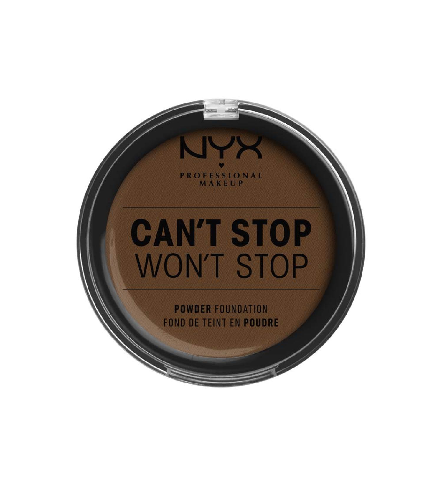 NYX Can't Stop Won't Stop Full Coverage Powder Foundation - Walnut 22.3 - Buy Online on GoSupps.com