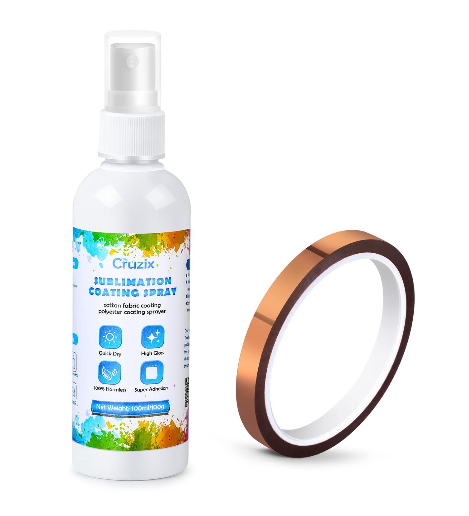 Sublimation Coating Spray for Cotton Shirts & Polyester Fabrics | Heat Resistant Tape | Waterproof & High Gloss Finish - Buy Online on GoSupps.com