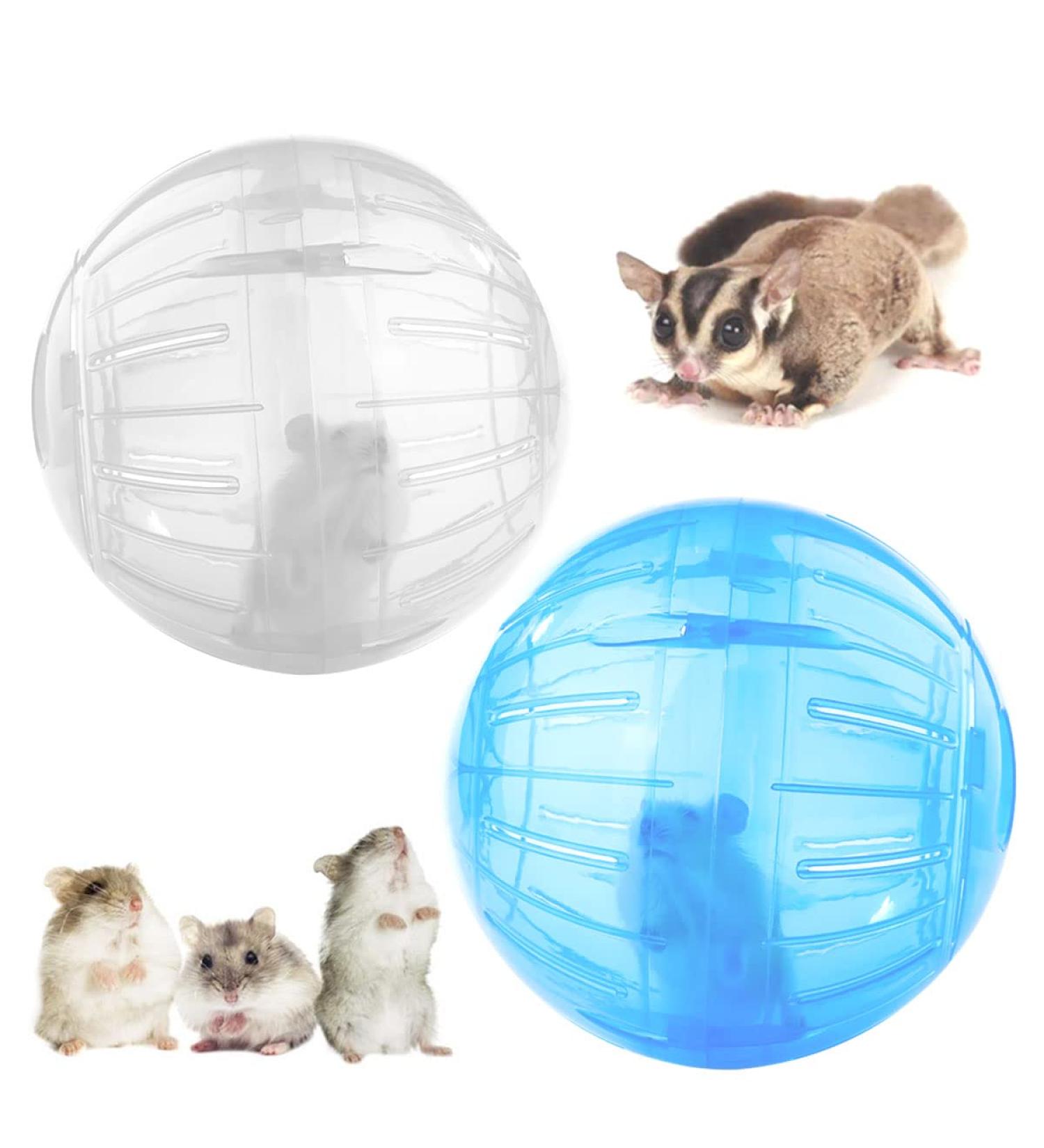 Hamster Ball TAIZER 2Pcs Hamster Run Ball Hamster Exercise Ball Hamster Exercise Wheel Mini Jogging Running Ball Plastic Pet Rodent Mice Gerbil Jogging Ball Funny Toy Small Animal Pet Exercise Playing - Buy Online on GoSupps.com