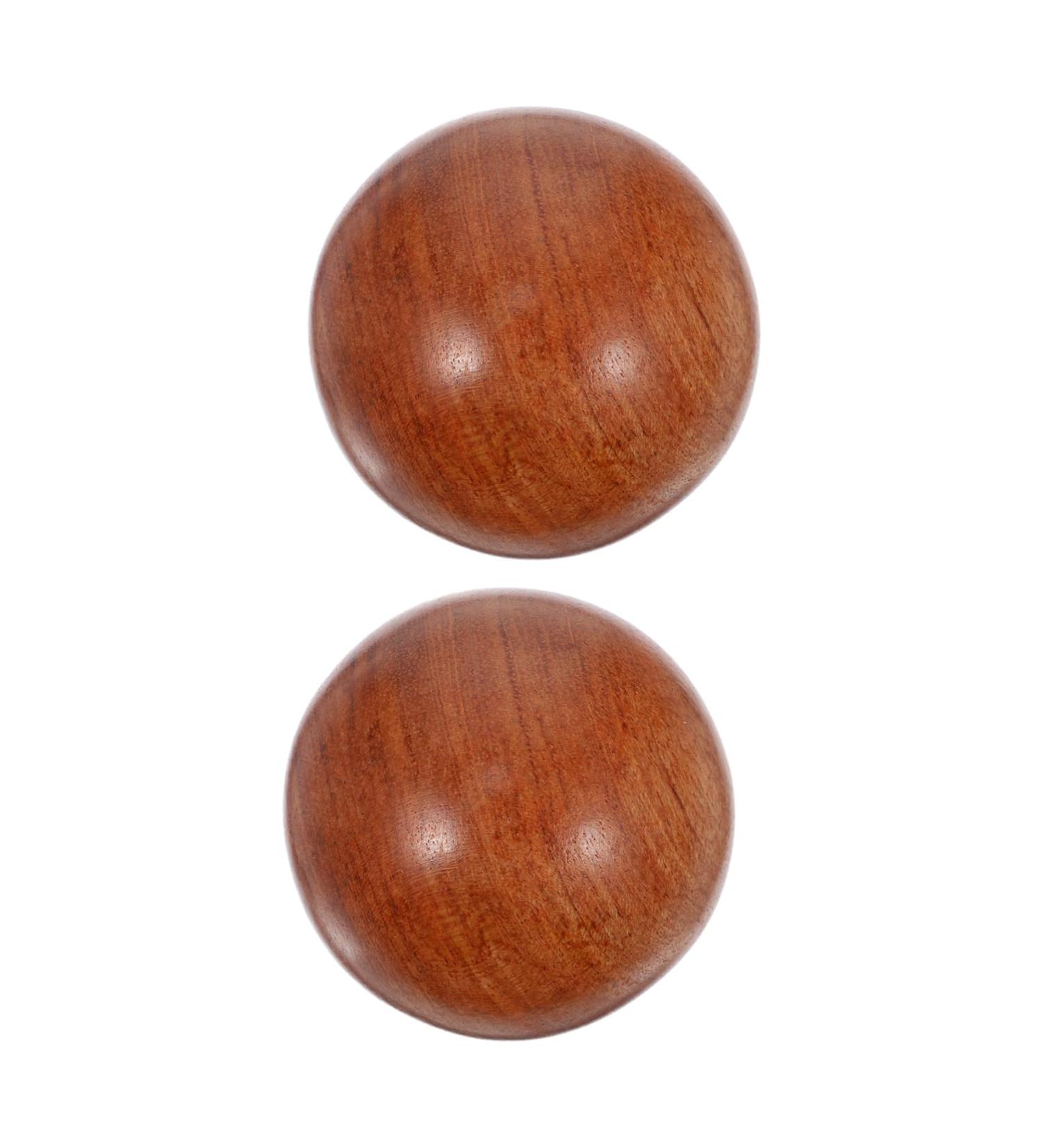 Shop Sosoport 2-Piece Red Rosewood Massage Balls - Deep Tissue Muscle Relief & Stress Relief | International Shipping - Buy Online on GoSupps.com