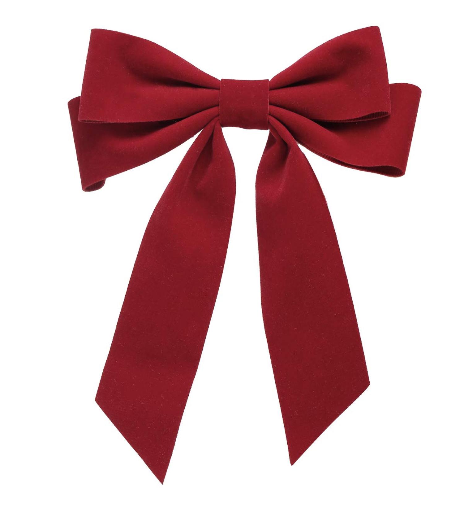 Sukokola 1ZSM Bow Hair Clip in Red - Stylish Acrylic Hair Accessory for All Occasions | International Shipping Available - Buy Online on GoSupps.com