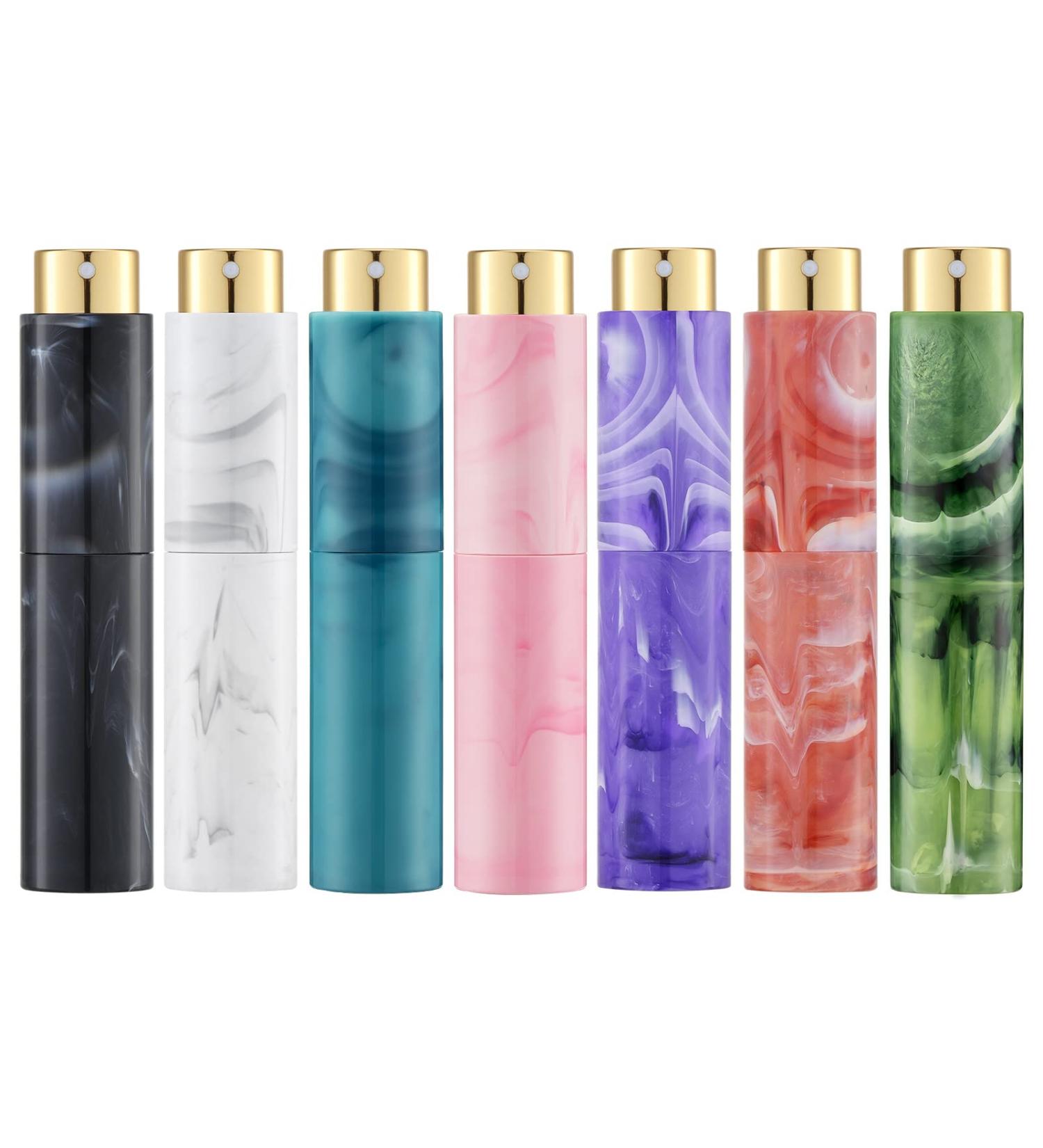 Tekson 10ML Perfume Atomizer Travel (7 PCS) - Refillable Cologne Dispenser Spray Empty Bottles in 7 Colors - Mini Sprayer Size - Pack of 1 - Buy Online on GoSupps.com