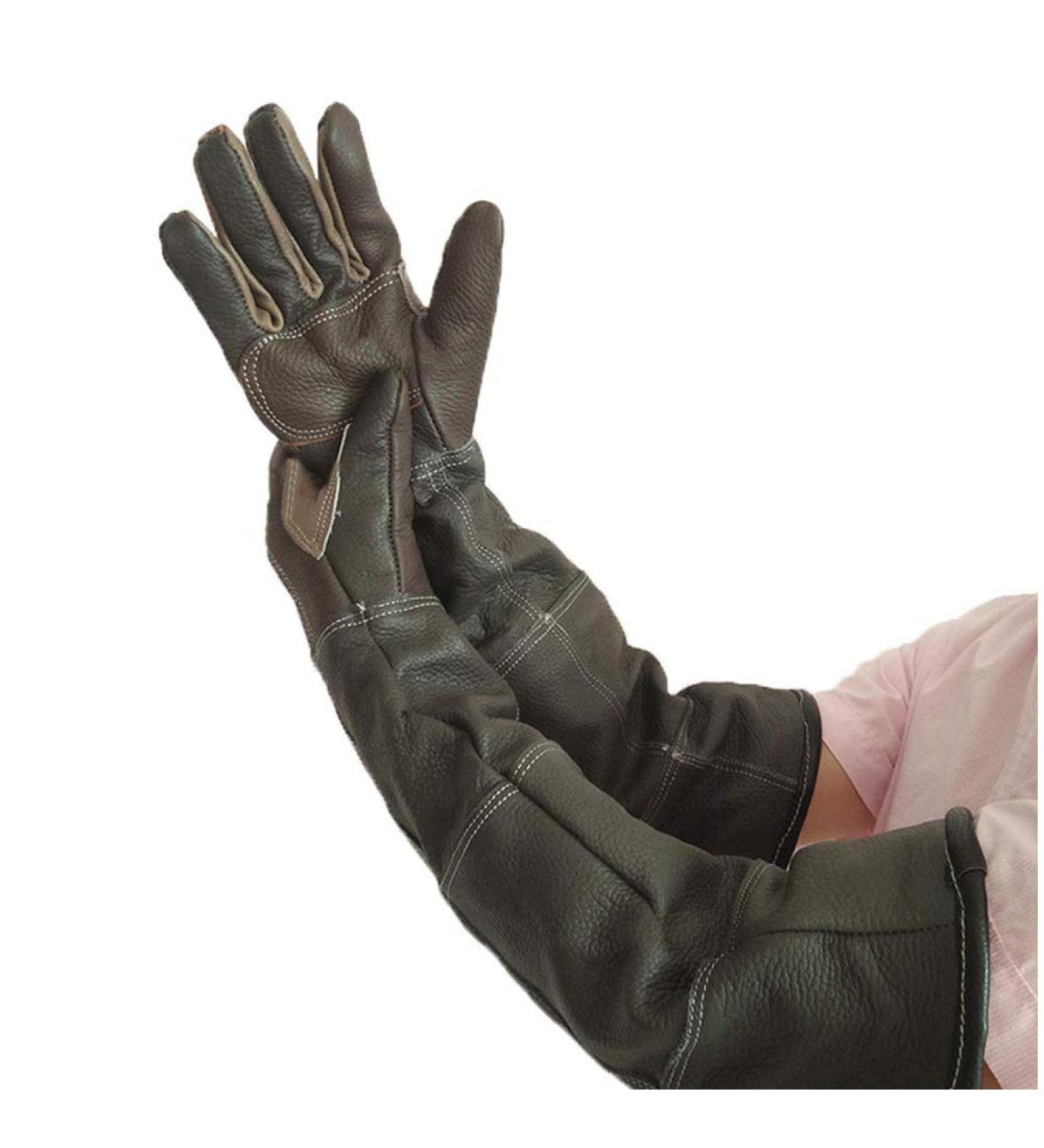 Guantes de Protecci n para Manejo de Animales - Antira azos y Antimordeduras - Guantes de Piel de Vaca para Ba o y Alimentaci n de Mascotas - Buy Online on GoSupps.com