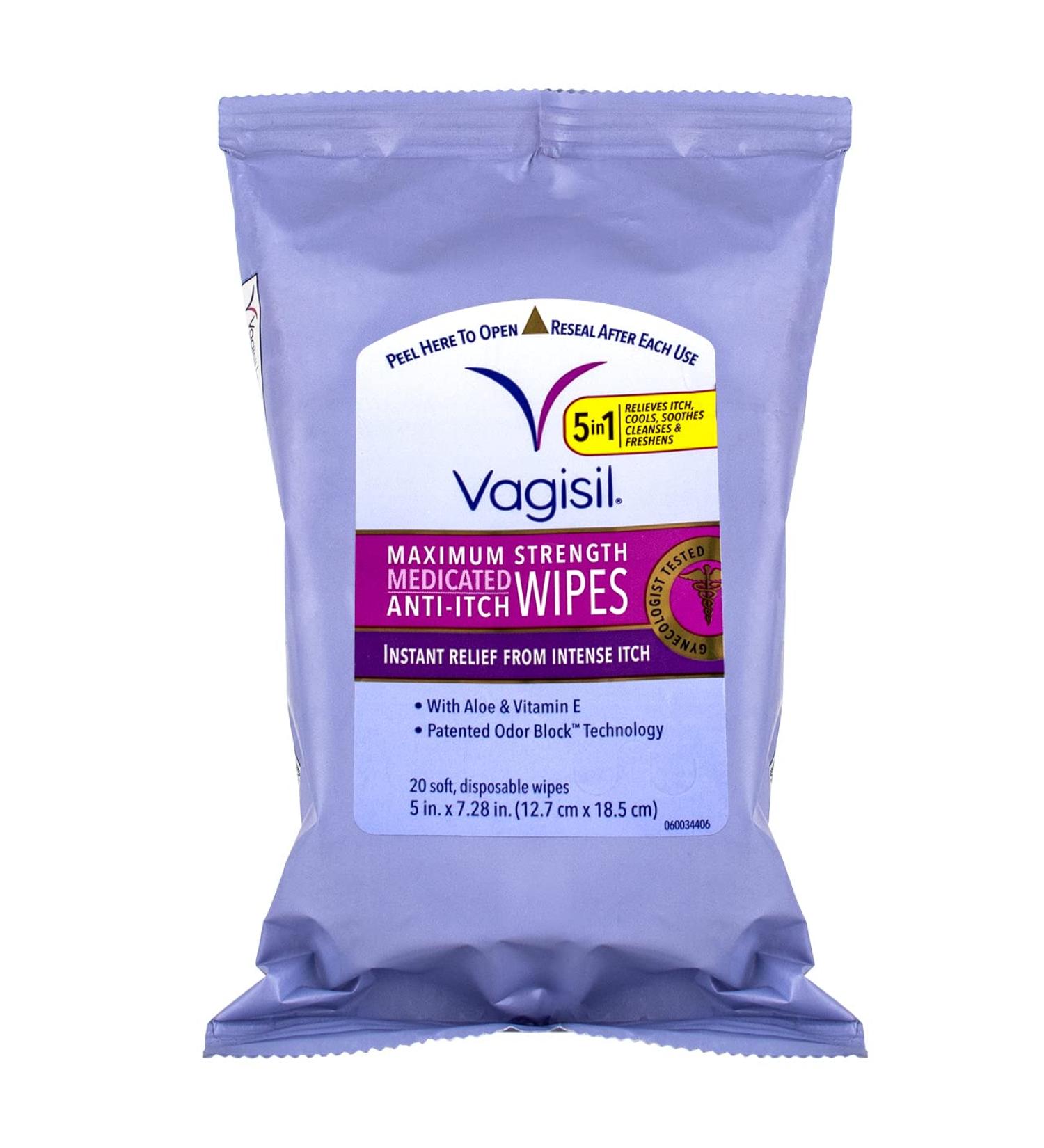Vagisil Med Wipes Size 20ct