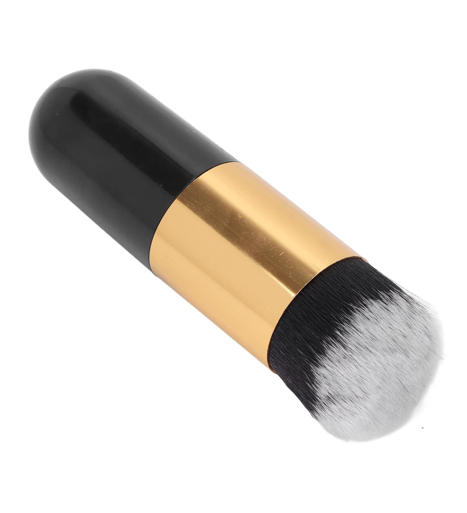 Verdant Touch Foundation Makeup Brush Foundation Makeup Brush Professional Liquid Blending Powder Blush Cosmetic Brush Portable Daily Makeup Black Gold - Buy Online on GoSupps.com