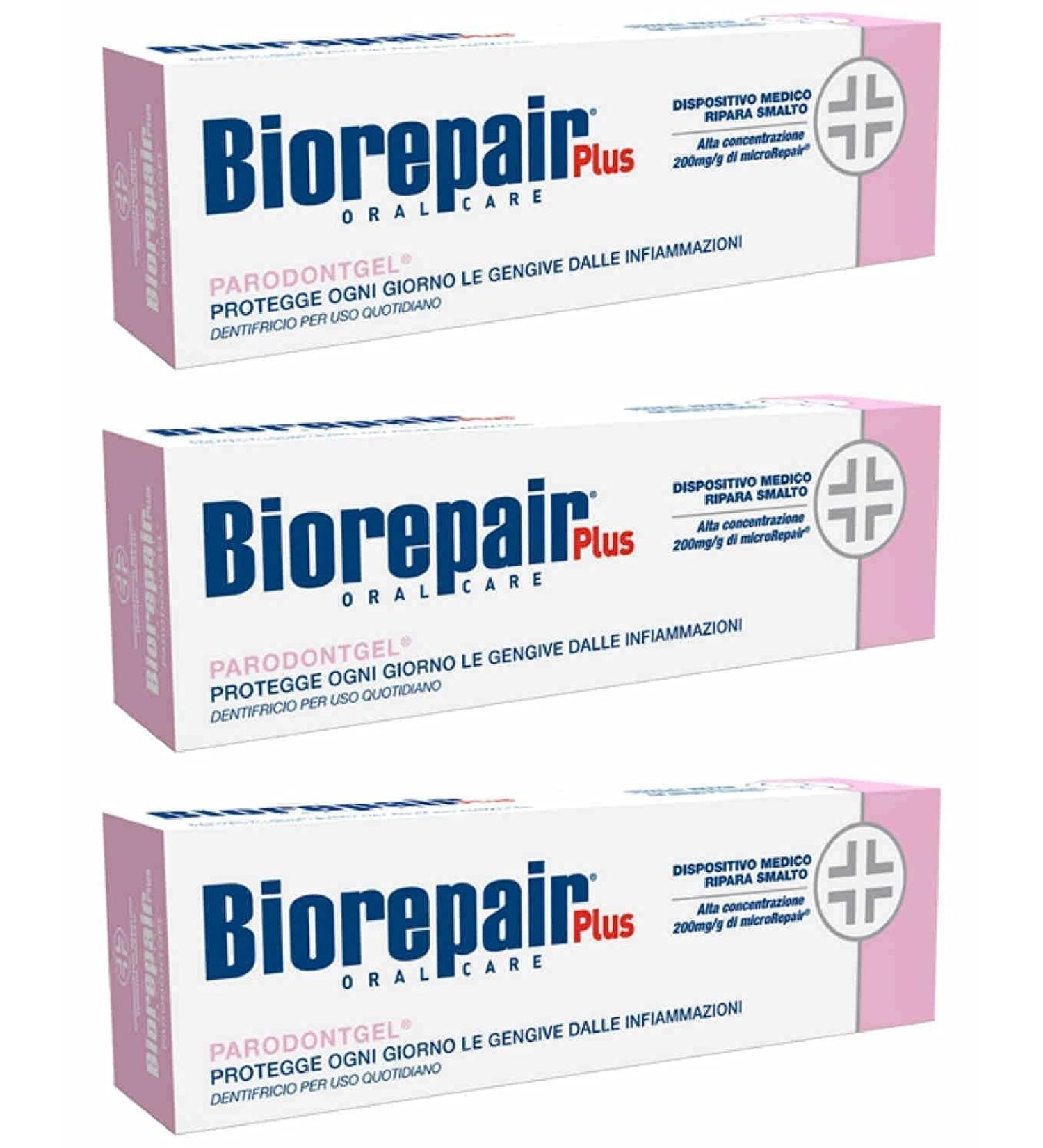 Buy Biorepair Parodontgel Daily Toothpaste - 3 Pack (2.54 fl oz each) | Italian Import for Healthy Teeth & Gums - Fast International Shipping - Buy Online on GoSupps.com