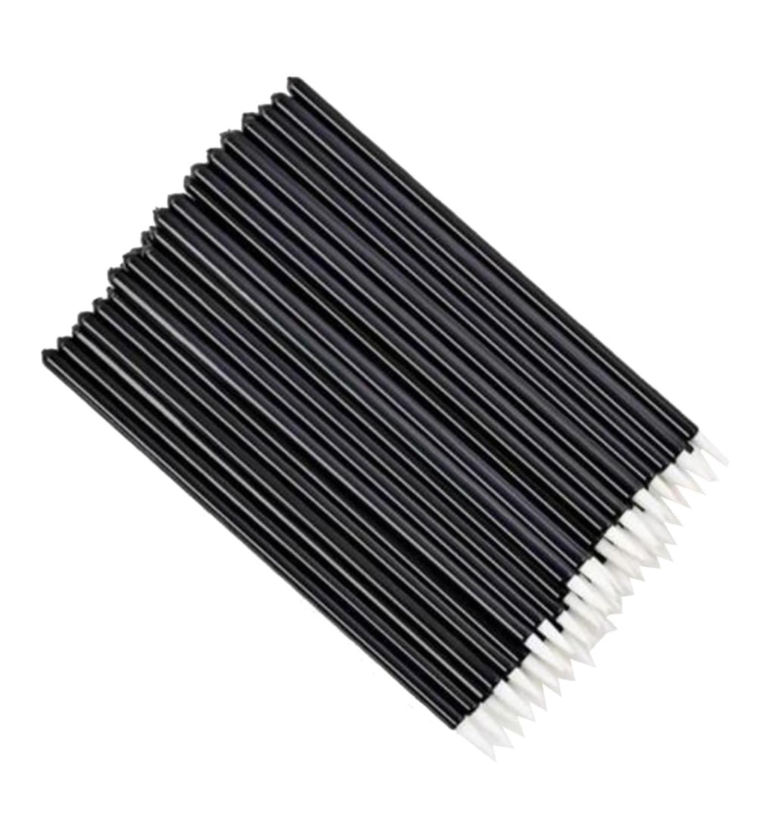 Geynutaly 100Piece Beauty Makeup Eyeliner Brushes Disposable Eyeliner Brush with Cap White - Buy Online on GoSupps.com