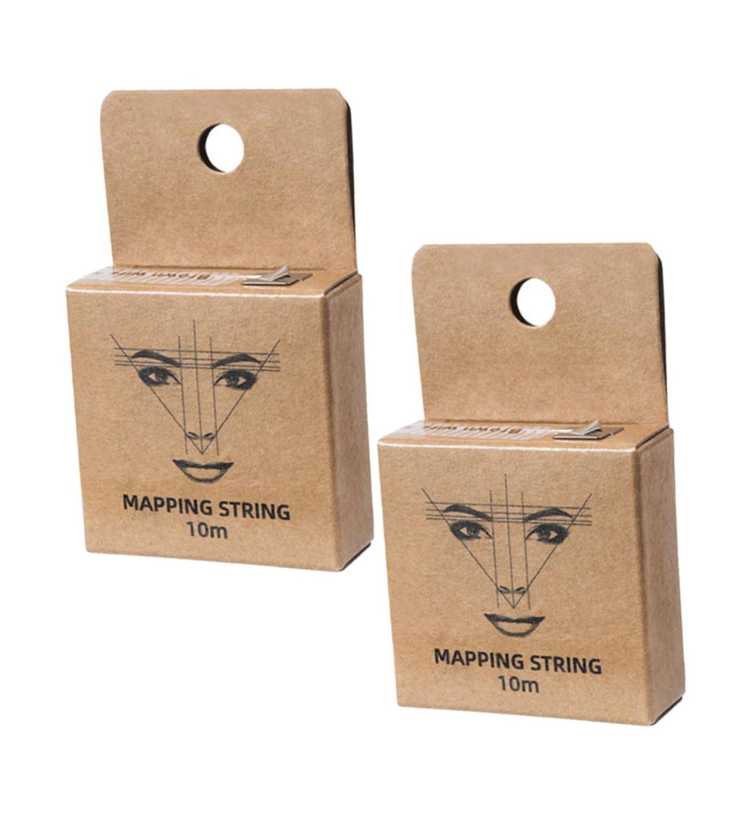 FRCOLOR 2pcs Beauty Premium Marking Measuring Pattern Thread Symmetrical Inked Brow Ruler Makeup Tattoos - Buy Online on GoSupps.com