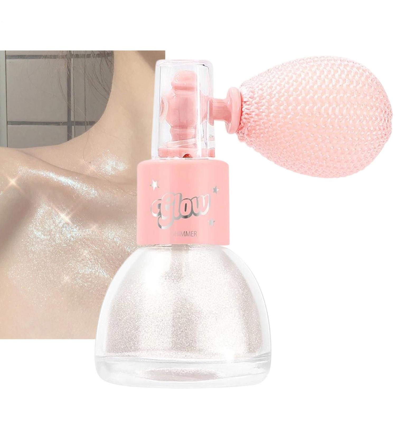  Huayeex Glitter Spray | Sparkling Body Powder 7g Iridescent Skin Highlighter Cosmetic for Halloween Party Festival Concert Outfit for Women - Buy Online on GoSupps.com