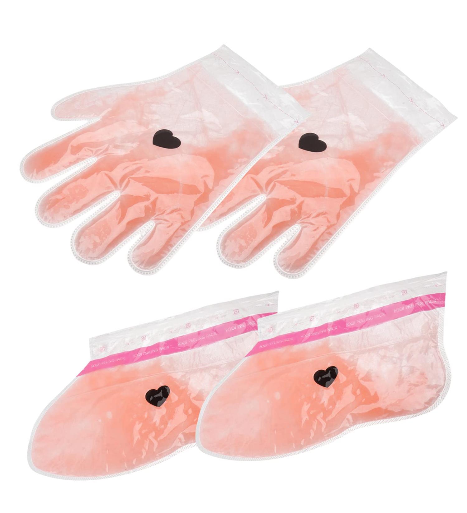 Minkissy Wax Hand Cover 2 Pairs Moisture-Accessible Bathroom Gloves & Booties for Paraffin Wax Treatments - Buy Online on GoSupps.com