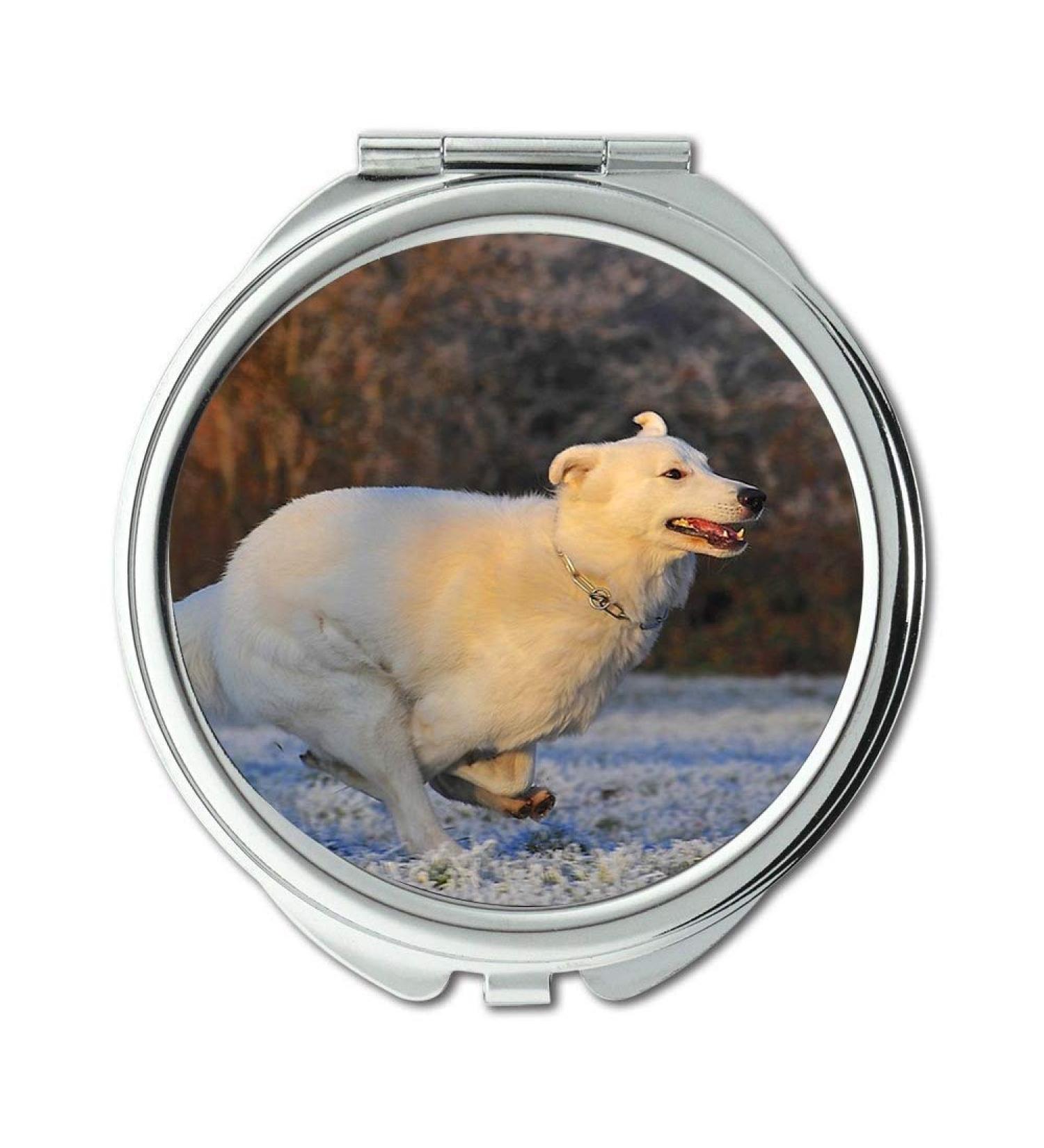 YENDOSTEEN Mirror Compact Mirror Swiss Shepherd Dog Dog Race Frost Winter Cold pocket mirror portable mirror - Buy Online on GoSupps.com