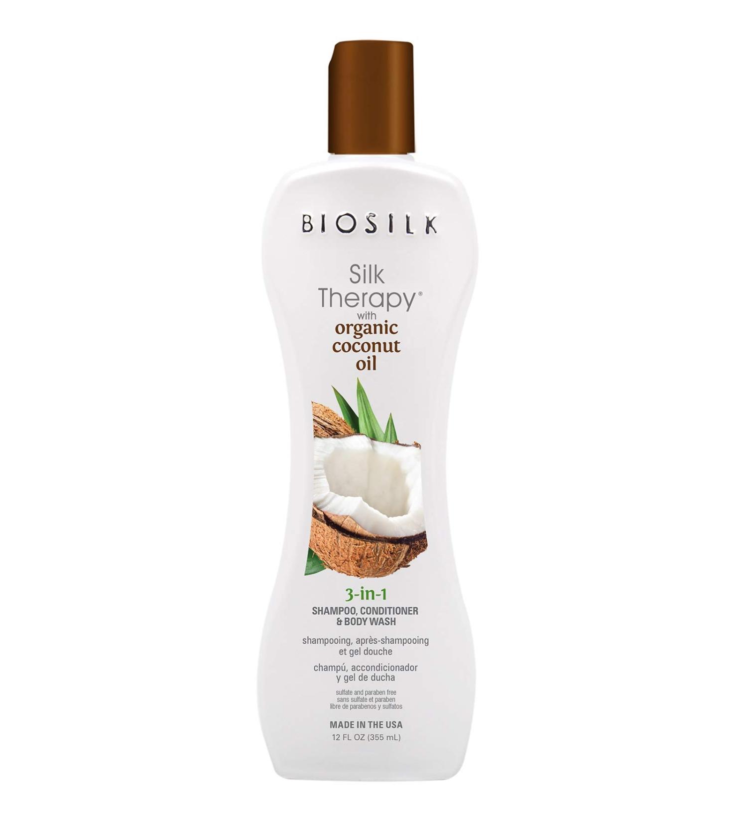 Biosilk Silk Therapy Organic Coconut Oil 3-in-1 355ml