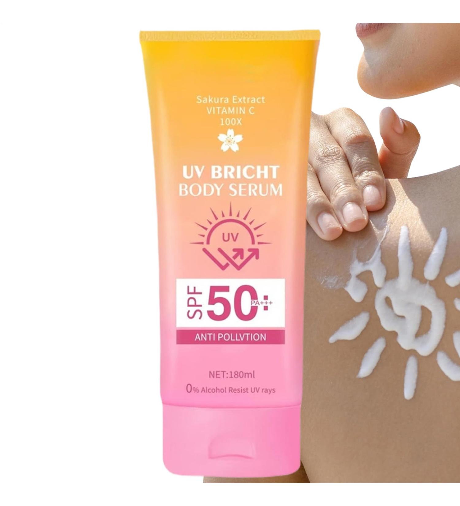 GkgWuxf Waterproof Sunscreen Daily 50 Sunscreen180ml Waterproof Body Sunscreen for Swimming Summer Activities Sunbathing - Buy Online on GoSupps.com