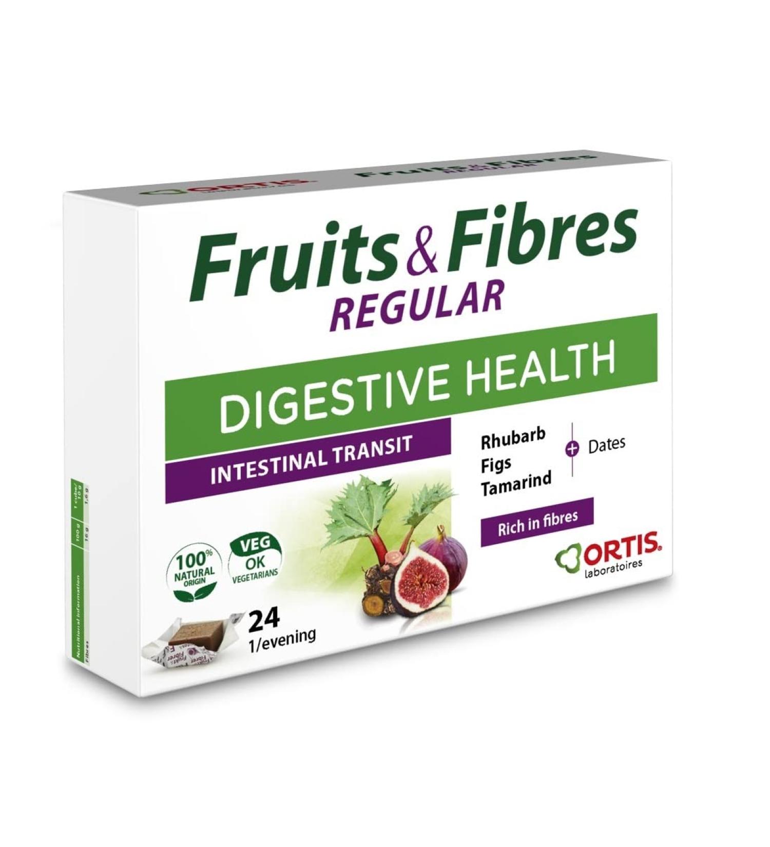 4 X ORTISAN FRUITS & FIBRE CUBES 24 IN A BOX ORTIS