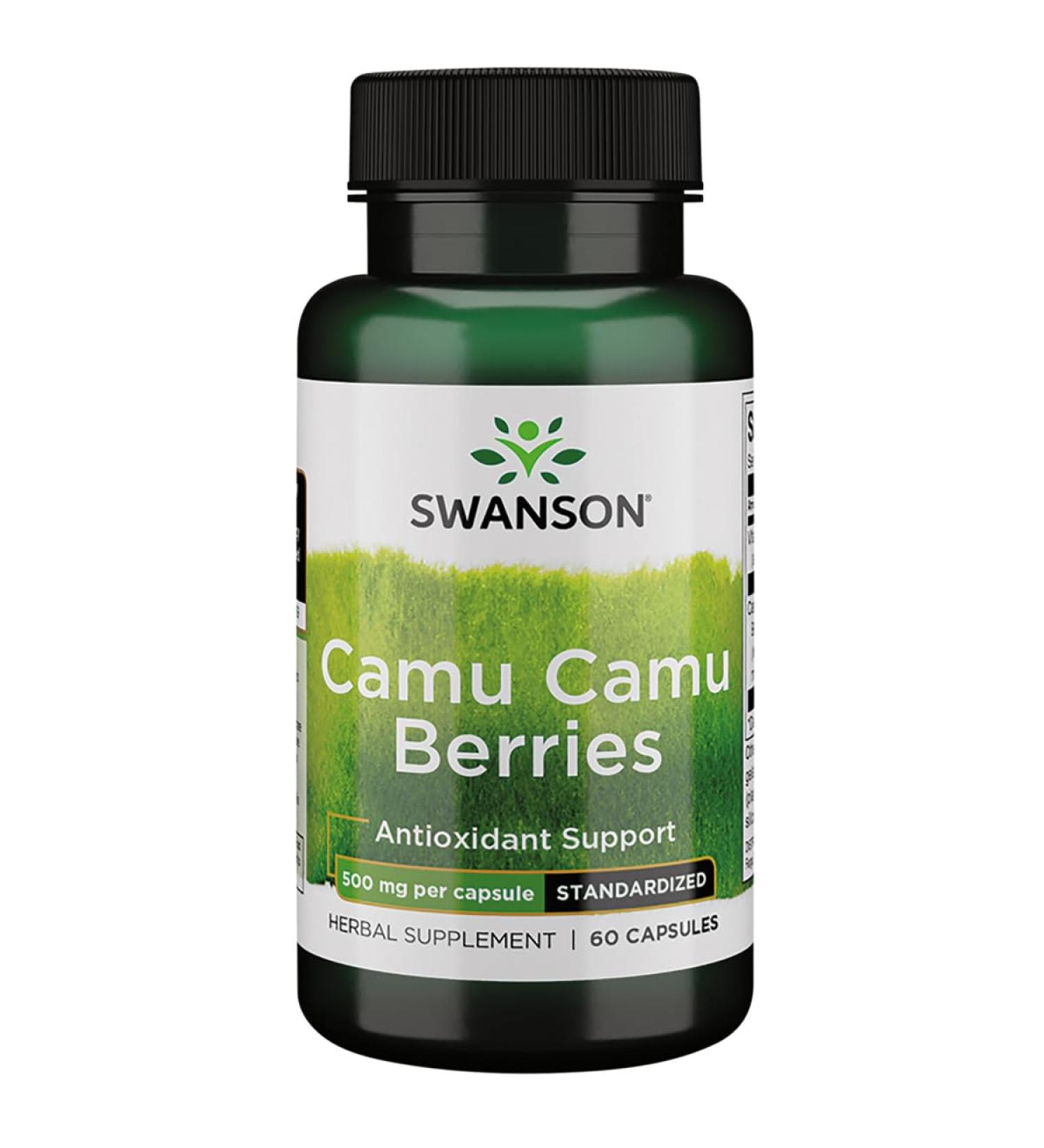Swanson Wildcrafted Camu Camu Berries 500 Milligrams 60 Capsules