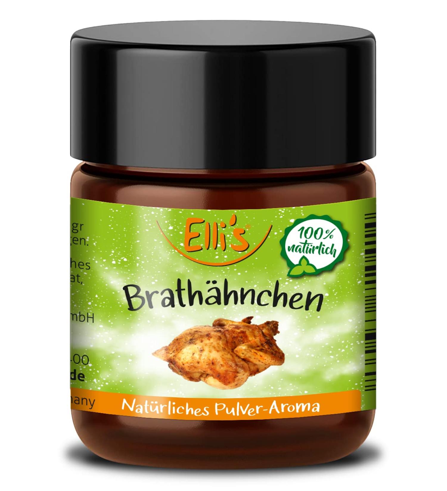 Elli's Aromas Brath Chicken Natural Powder | 100% Vegan Food Aroma Concentrate for Cooking & Baking | 10g - Buy Online on GoSupps.com