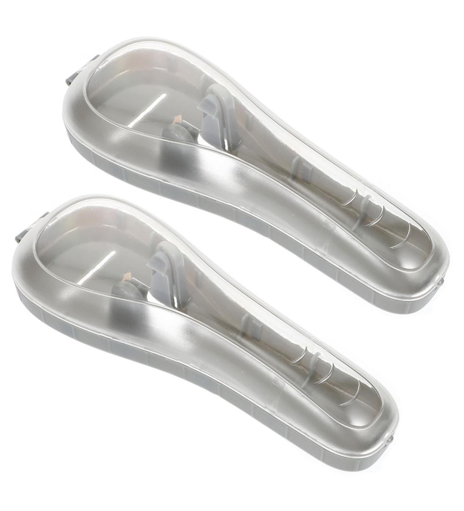 Angoily 2-Pack Razor Storage Box - Travel Razor Case with Rust Protection & Nail Clipper Organizer - Buy Online on GoSupps.com