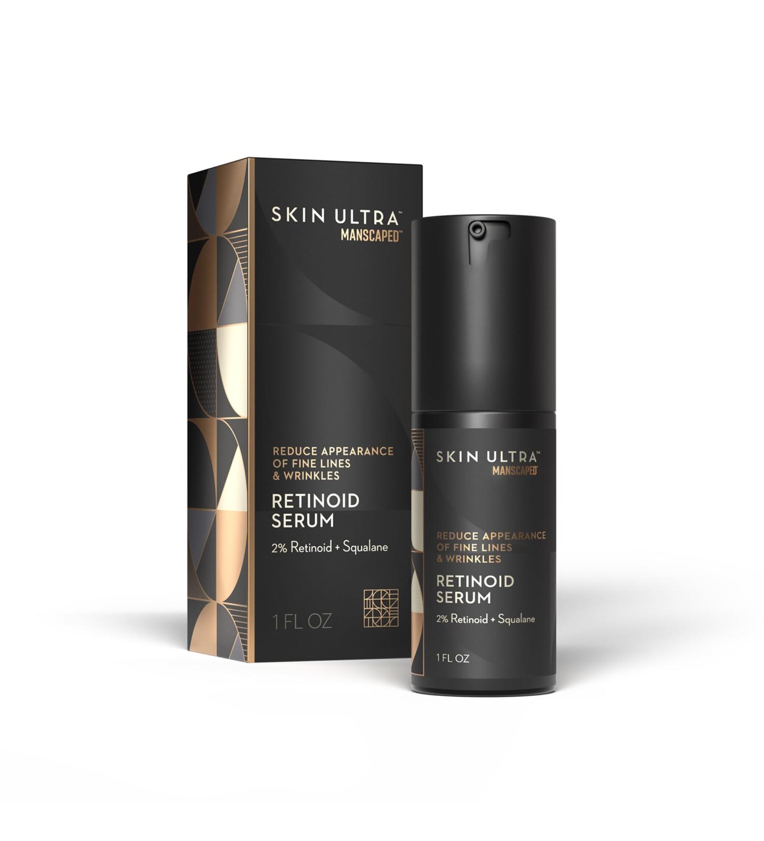 MANSCAPED Skin Ultra Retinoid Serum - Dual Retinoid Age-Defying Formula with Squalane Ceramides & Hyaluronic Acid to help Reduce Appearance of Fine Lines Wrinkles & Dark Spots 1 fl oz. - Buy Online on GoSupps.com