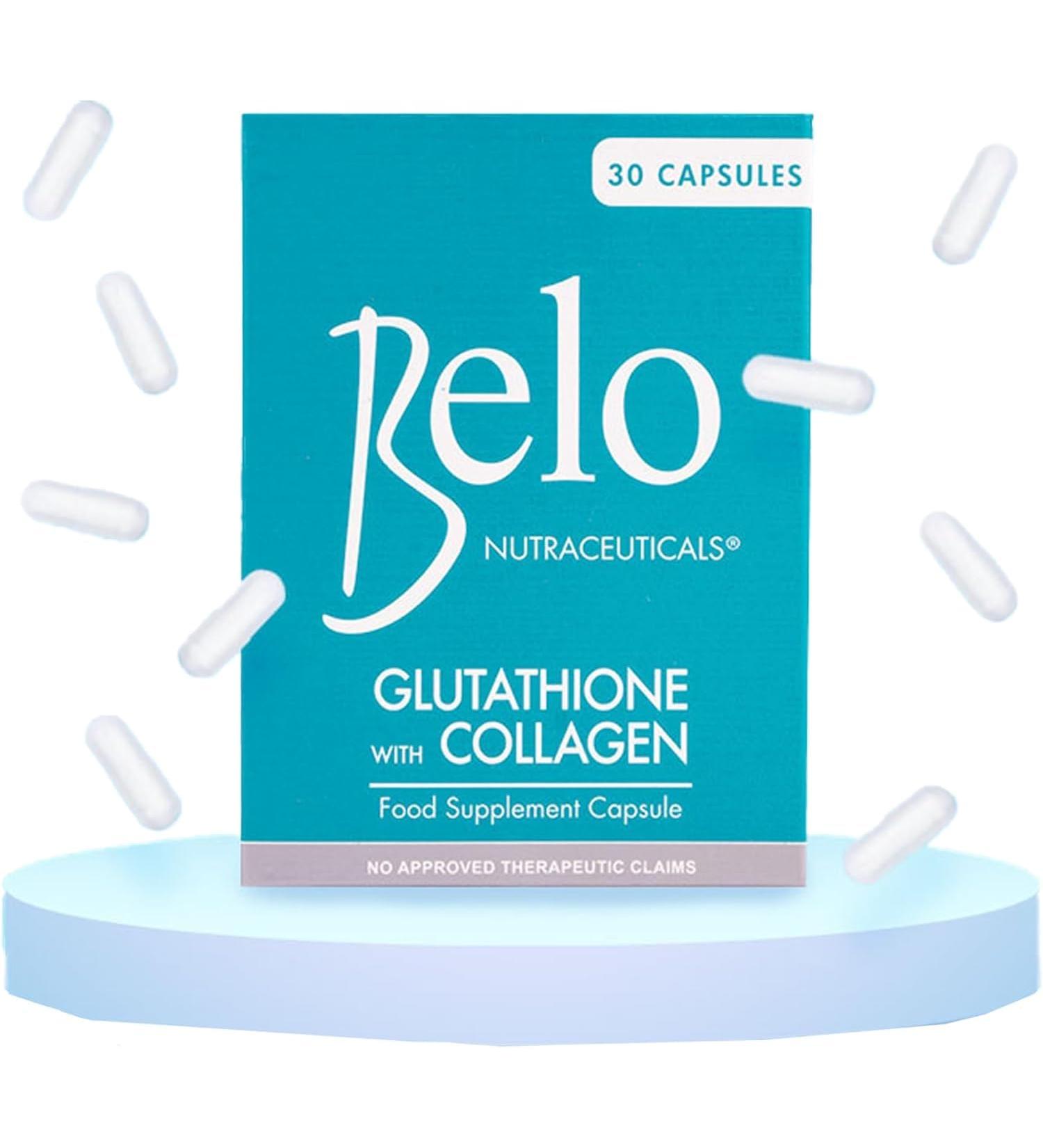 Belo Nutraceuticals Glutathione Collagen Advanced Skin Support Beauty Capsule Supplement - 30 Capsules - Buy Online on GoSupps.com