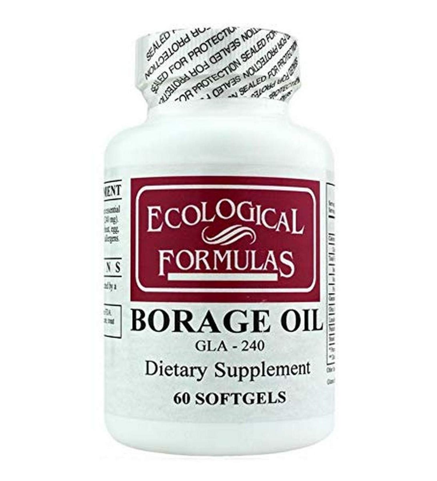 Ecological Formulas Borage Oil Gla-240 White 60 Count