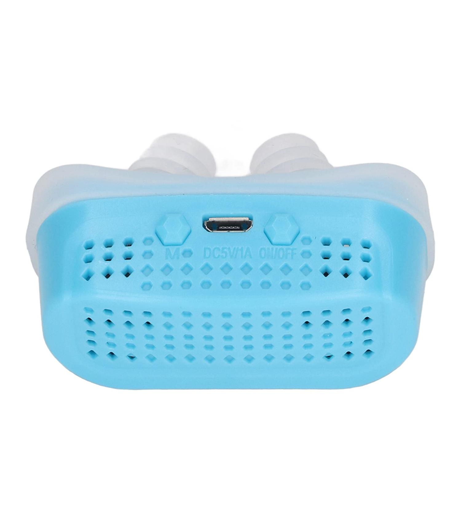 Dauerhaft Electric Snoring Solution Device - Low Noise Micro Blower, Silicone Strap, Home Use (Blue) - Buy Online on GoSupps.com