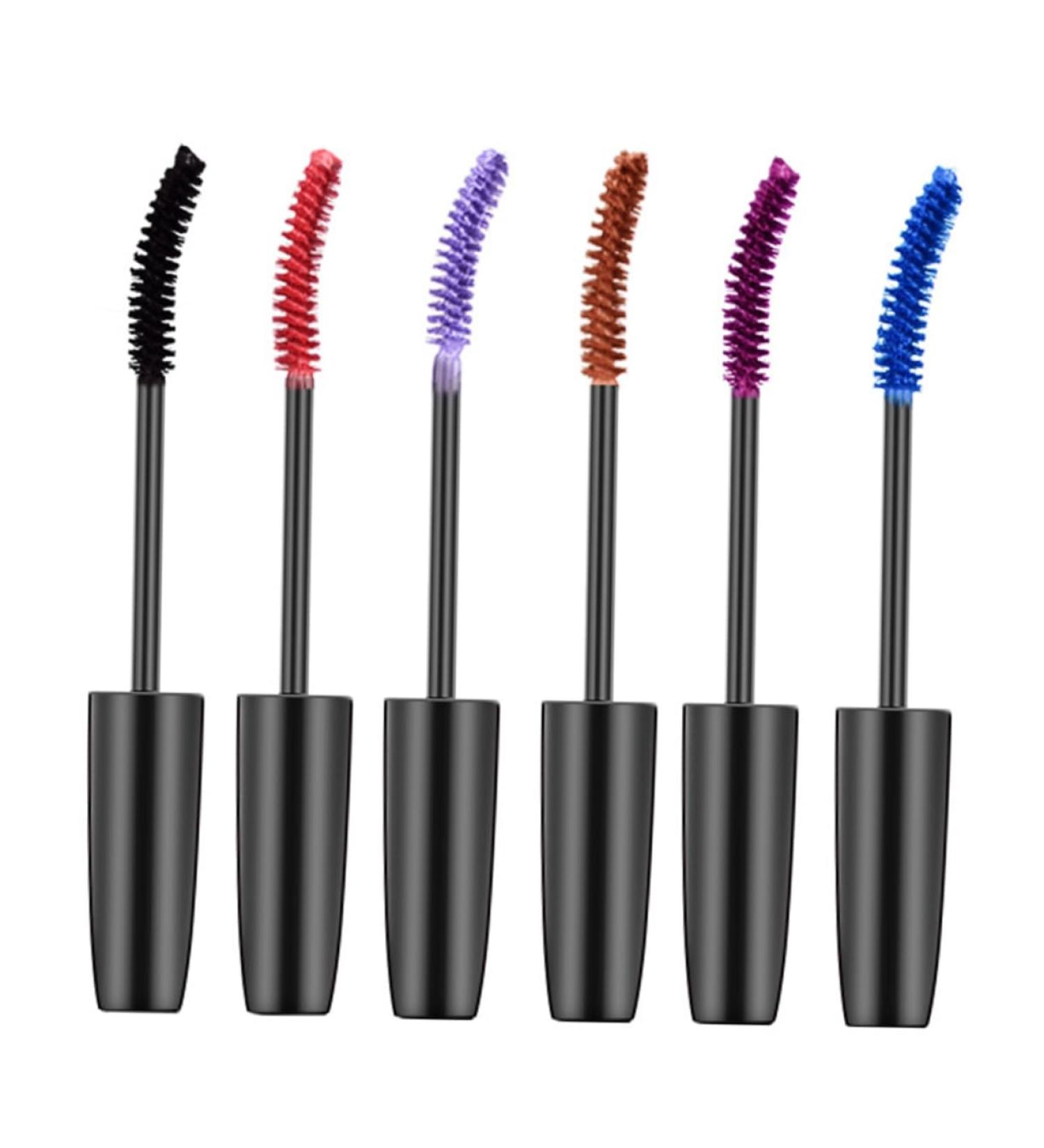 Angoily 6pcs Colored Mascara Women Mascara Eyelash Makeup Mascara Gold Arabic Perfume Bottle Makeup Tool Abs - Buy Online on GoSupps.com